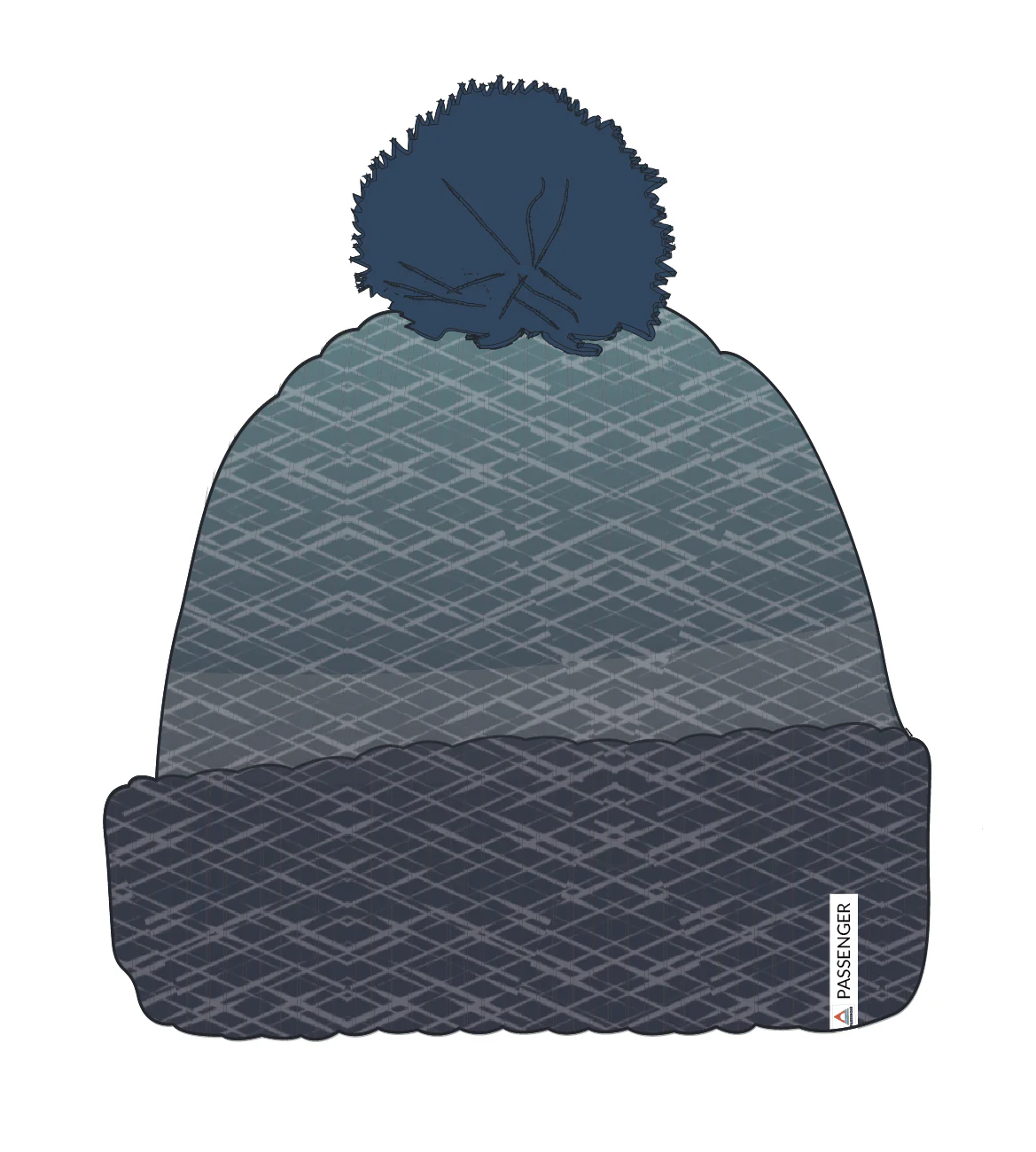 Crag Bobble Hat - Charcoal/Arctic - Image 5