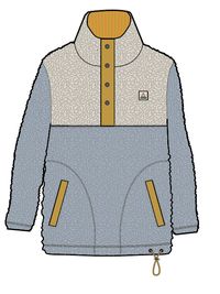 Create Deep-Pile Sherpa Fleece - Blue Fog - Image 11