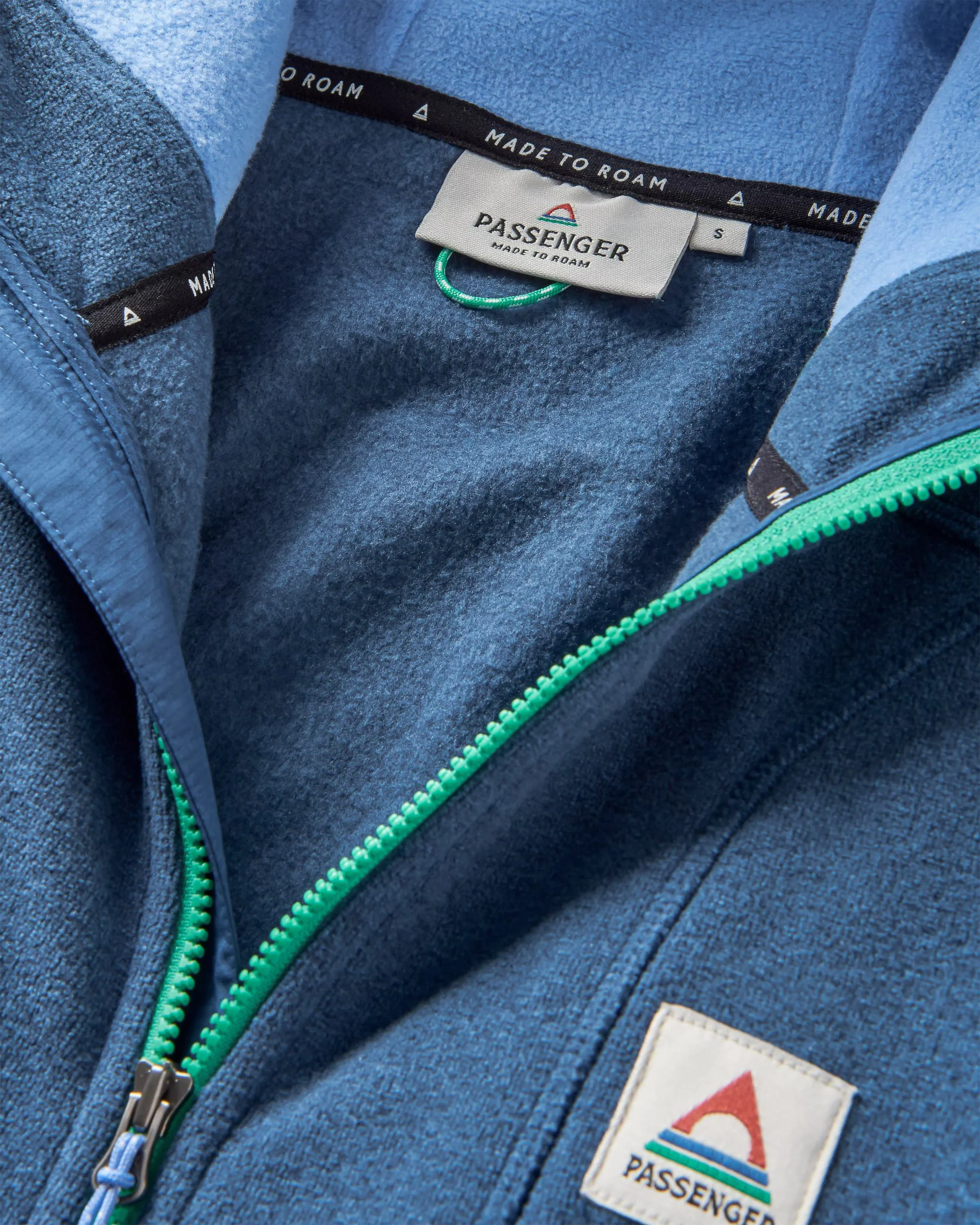 Crest Polartec® Fleece Hoodie - Dark Denim Marl - Image 10