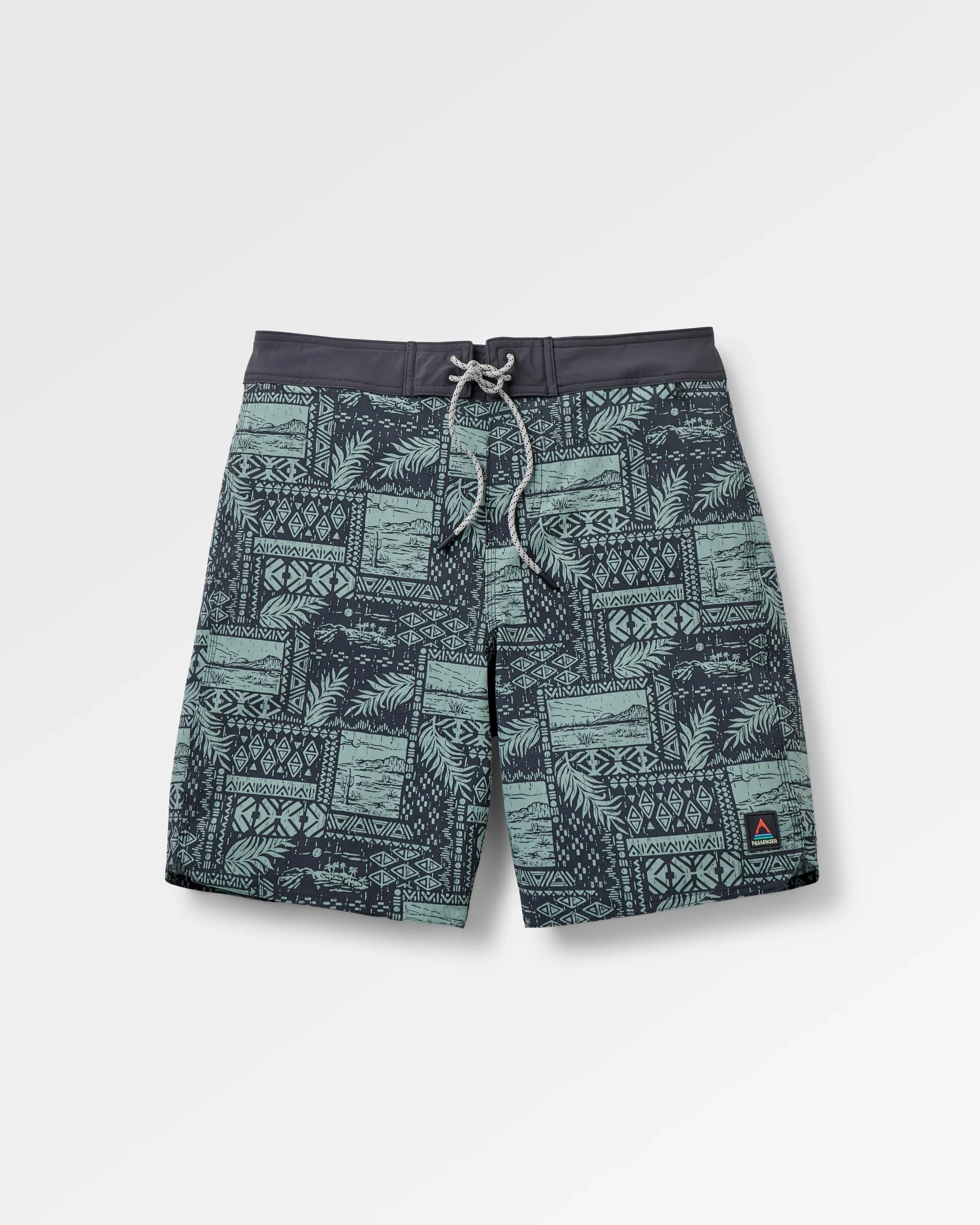 Cruiser NetPlus® 19" Boardshort - Patchwork Faded Black - Image 2