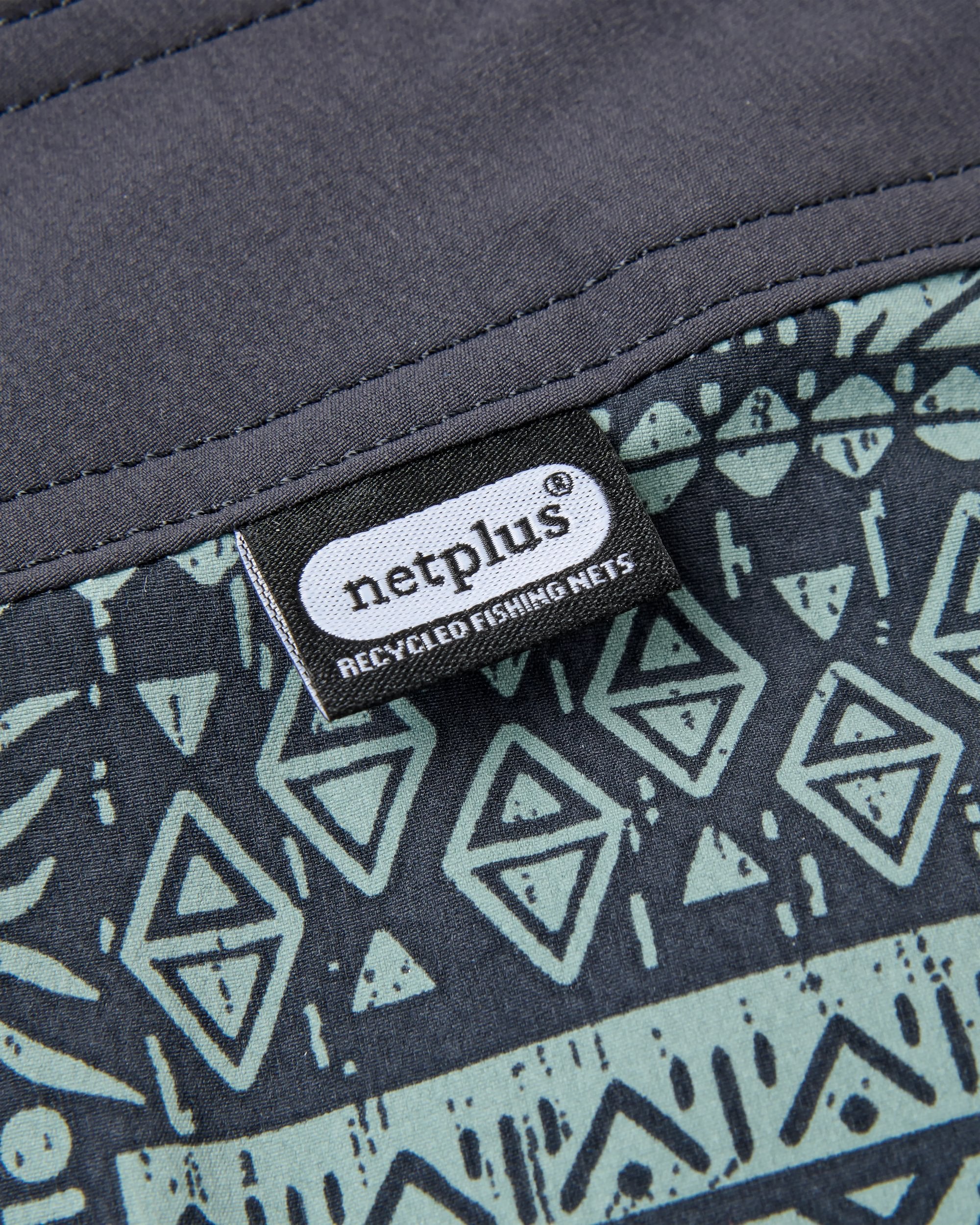 Cruiser NetPlus® 19" Boardshort - Patchwork Faded Black - Image 7