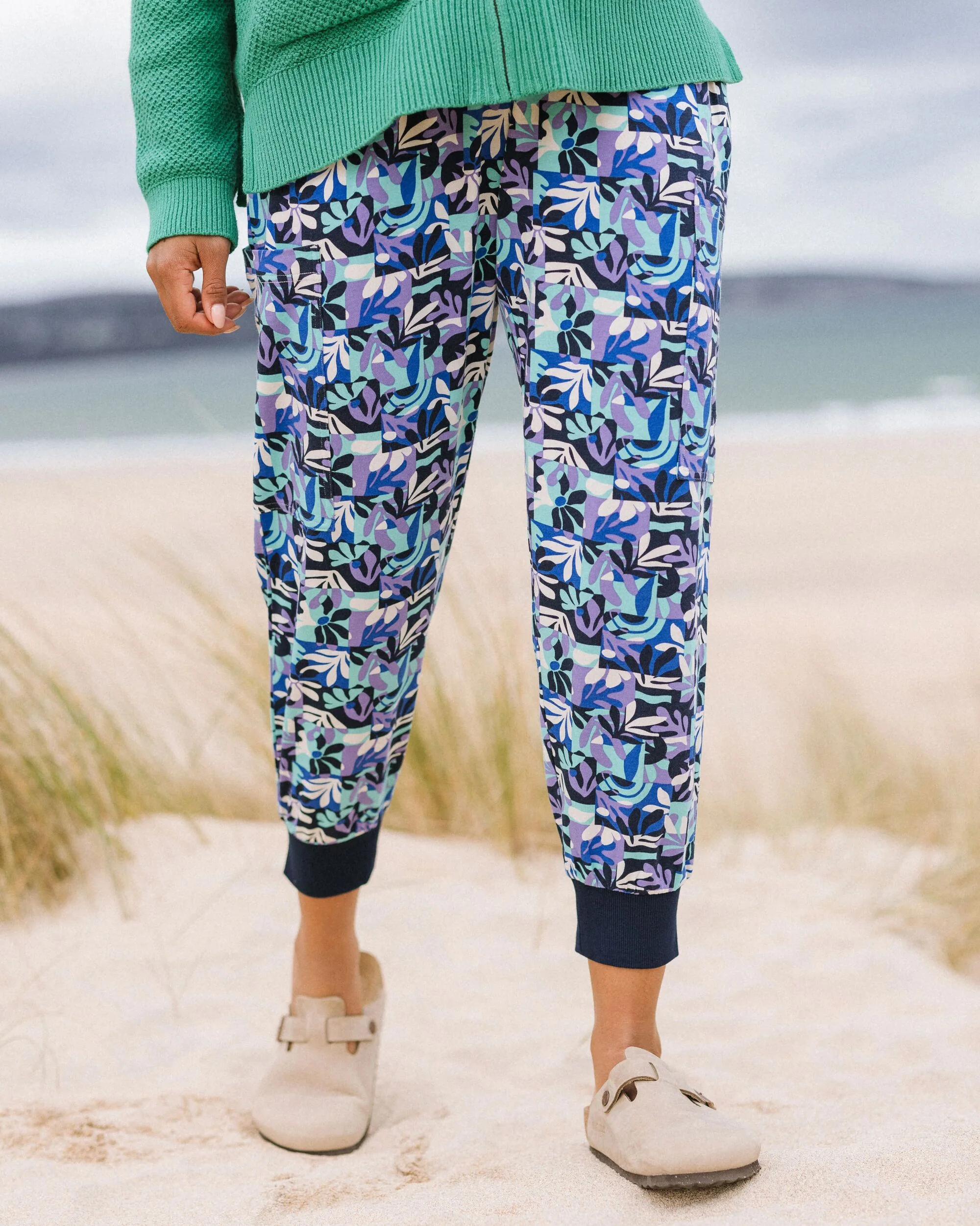 Day Dream Trouser - Mountain Foliage Purple
