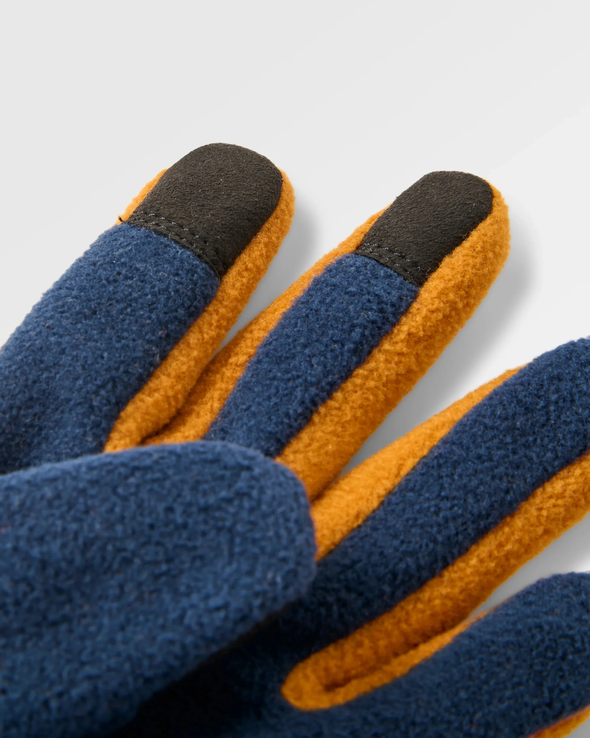 Daytrip Polar Fleece Gloves - Rich Navy/ Retro Orange - Image 4