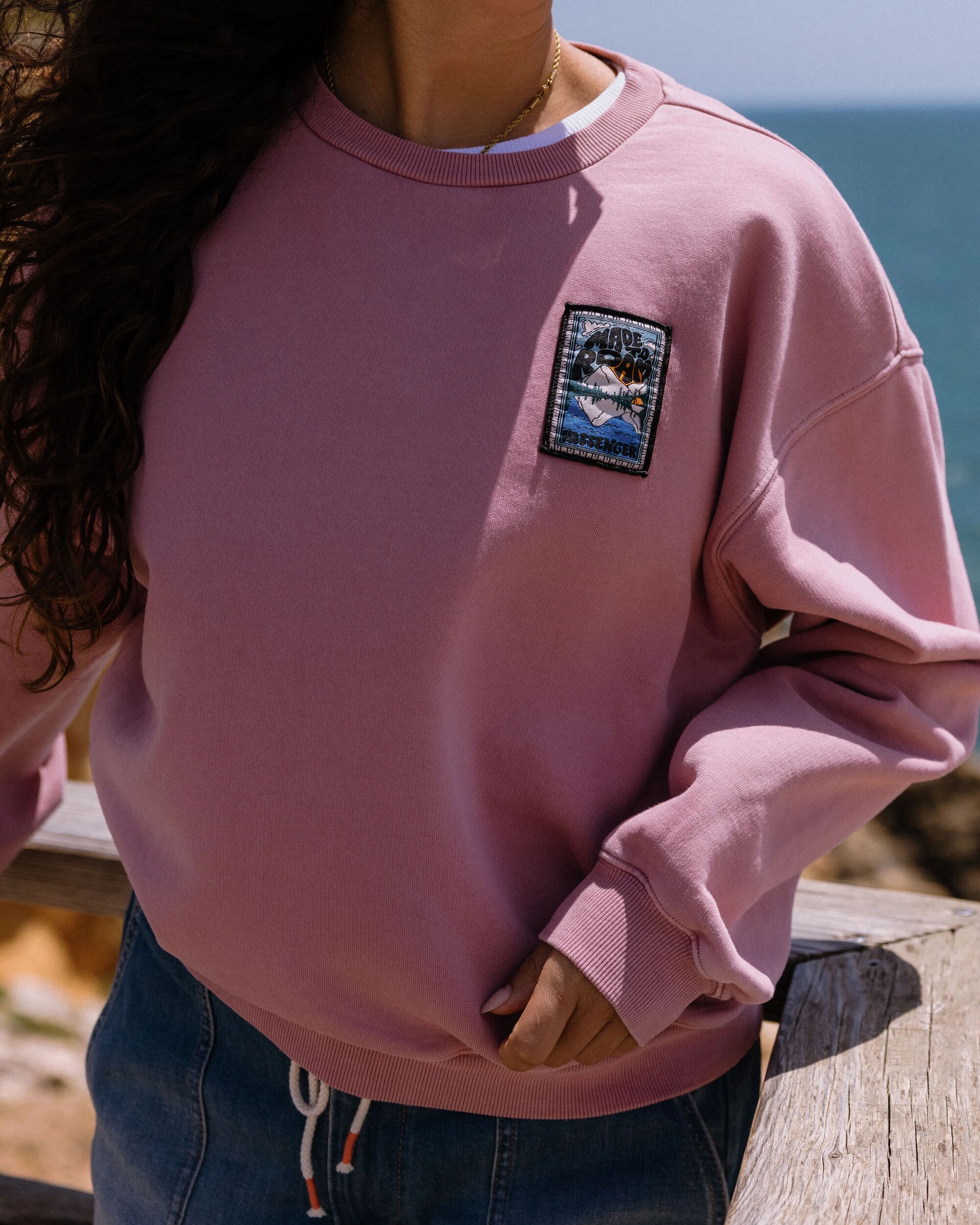 Downtime Heavyweight Sweatshirt - Pink Haze - Image 3