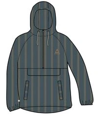 Dune 1/2 Zip Organic Cotton Hoodie - Mediterranean Geo Stripe - Image 8