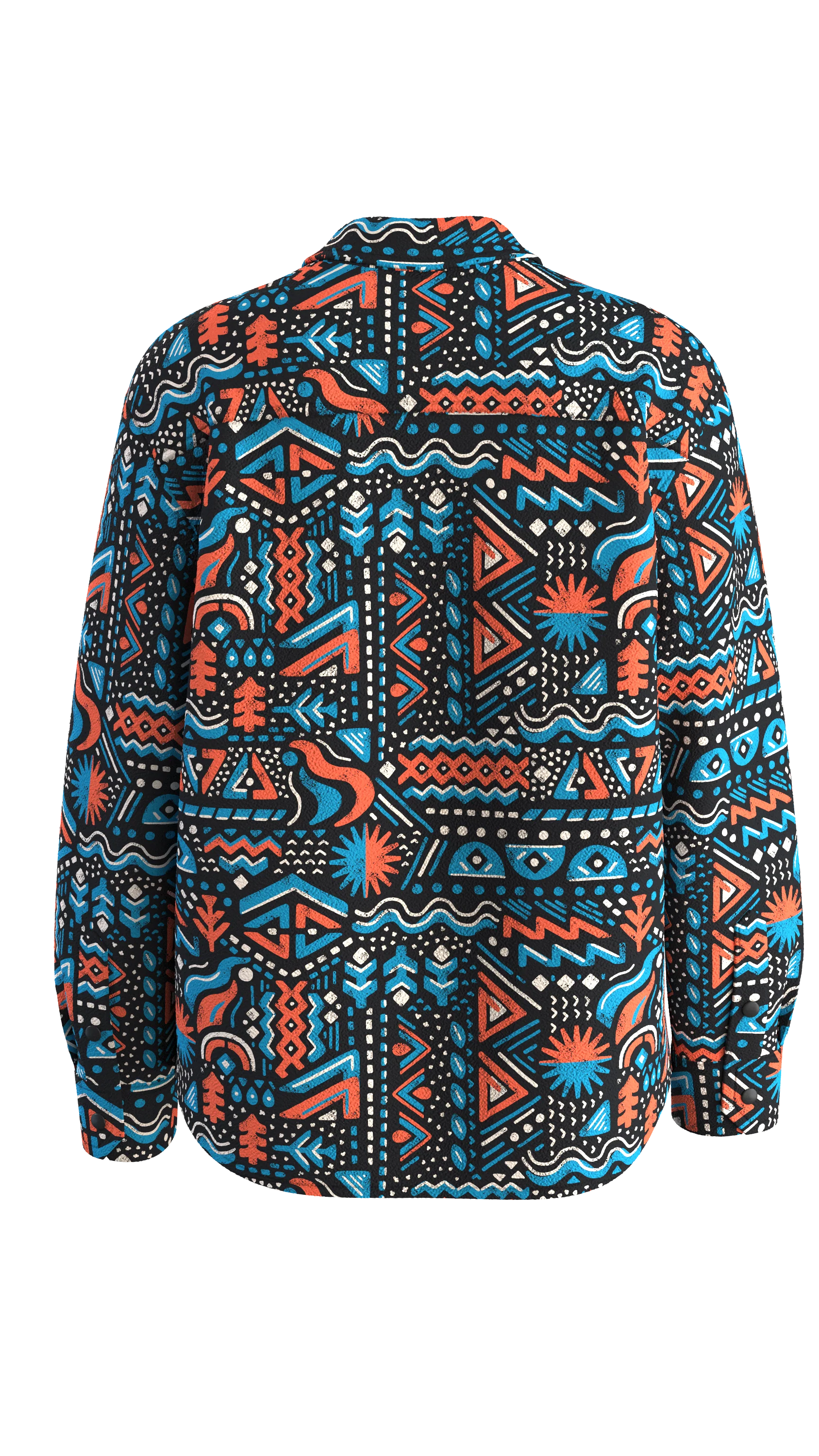 East Polar Fleece Shirt - Elemental Geo Black - Image 8