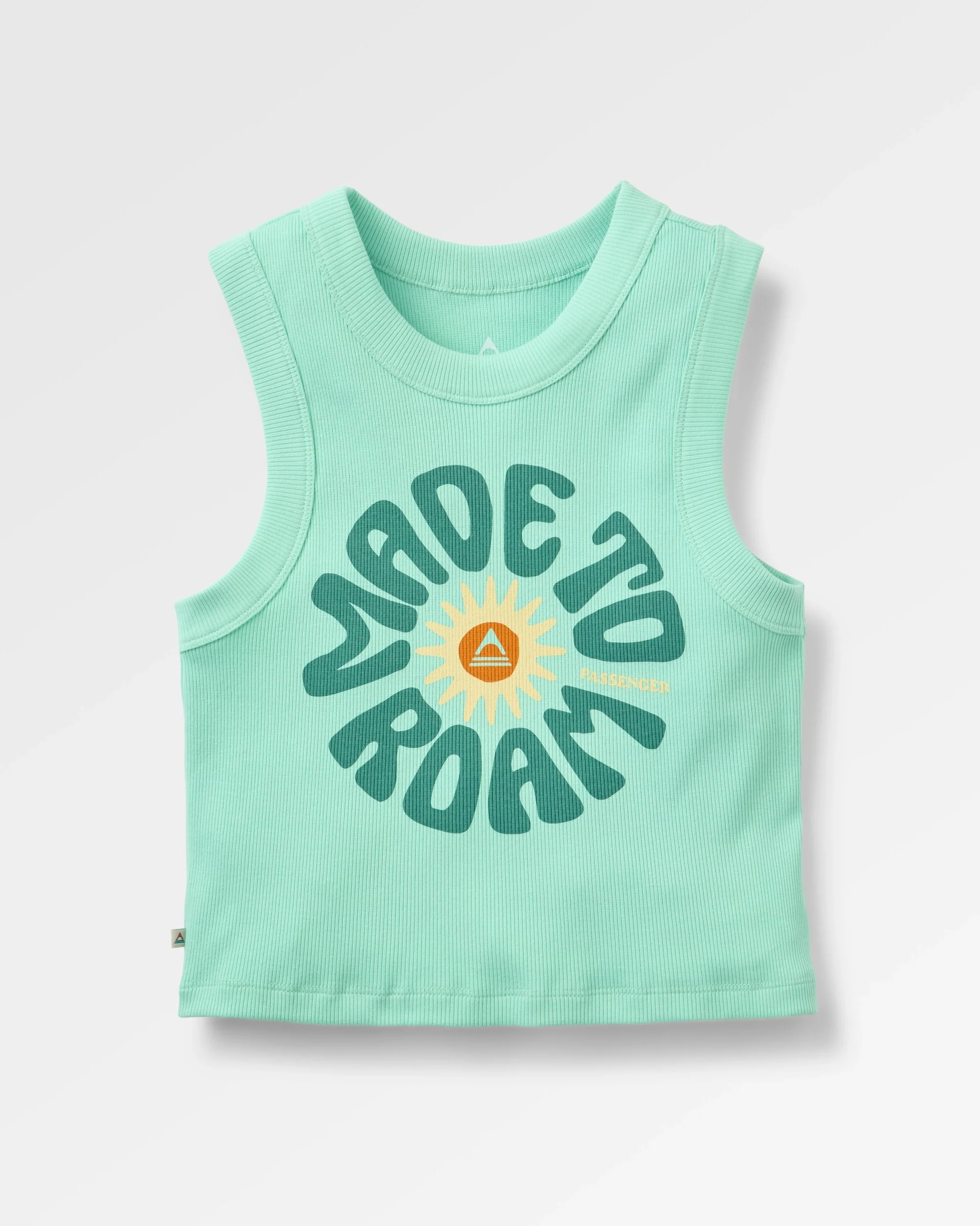 Easy Days Ribbed Graphic Vest - Aquamarine - Image 2