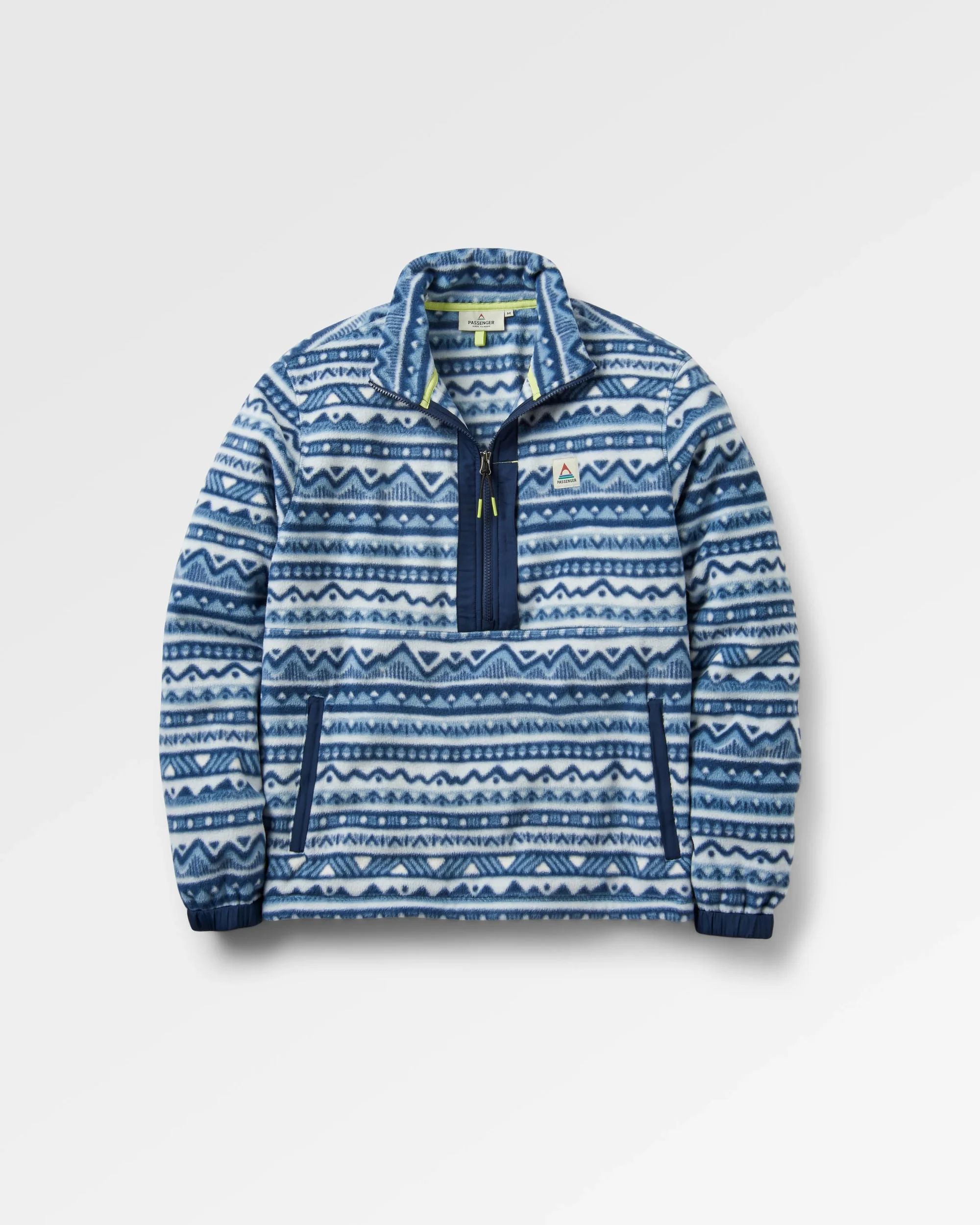Ebb Polar Fleece - Mountain Geo Grey Blue - Image 2