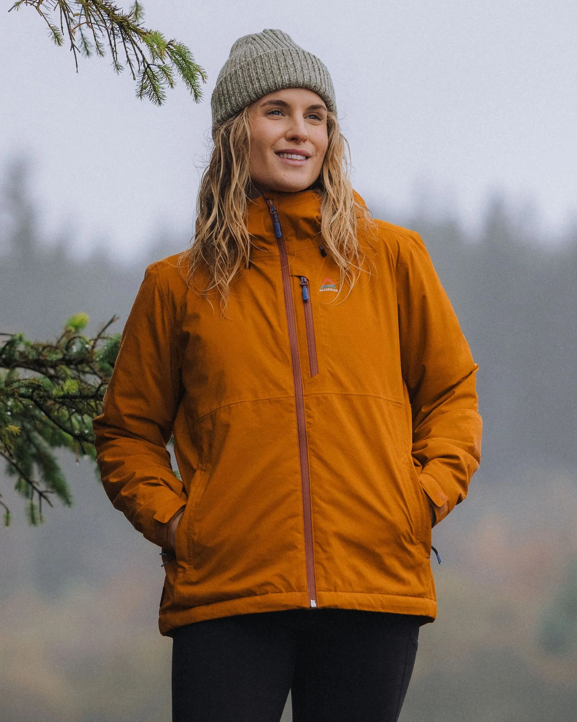 Elevate Insulated Waterproof Jacket - Retro Orange - Image 2
