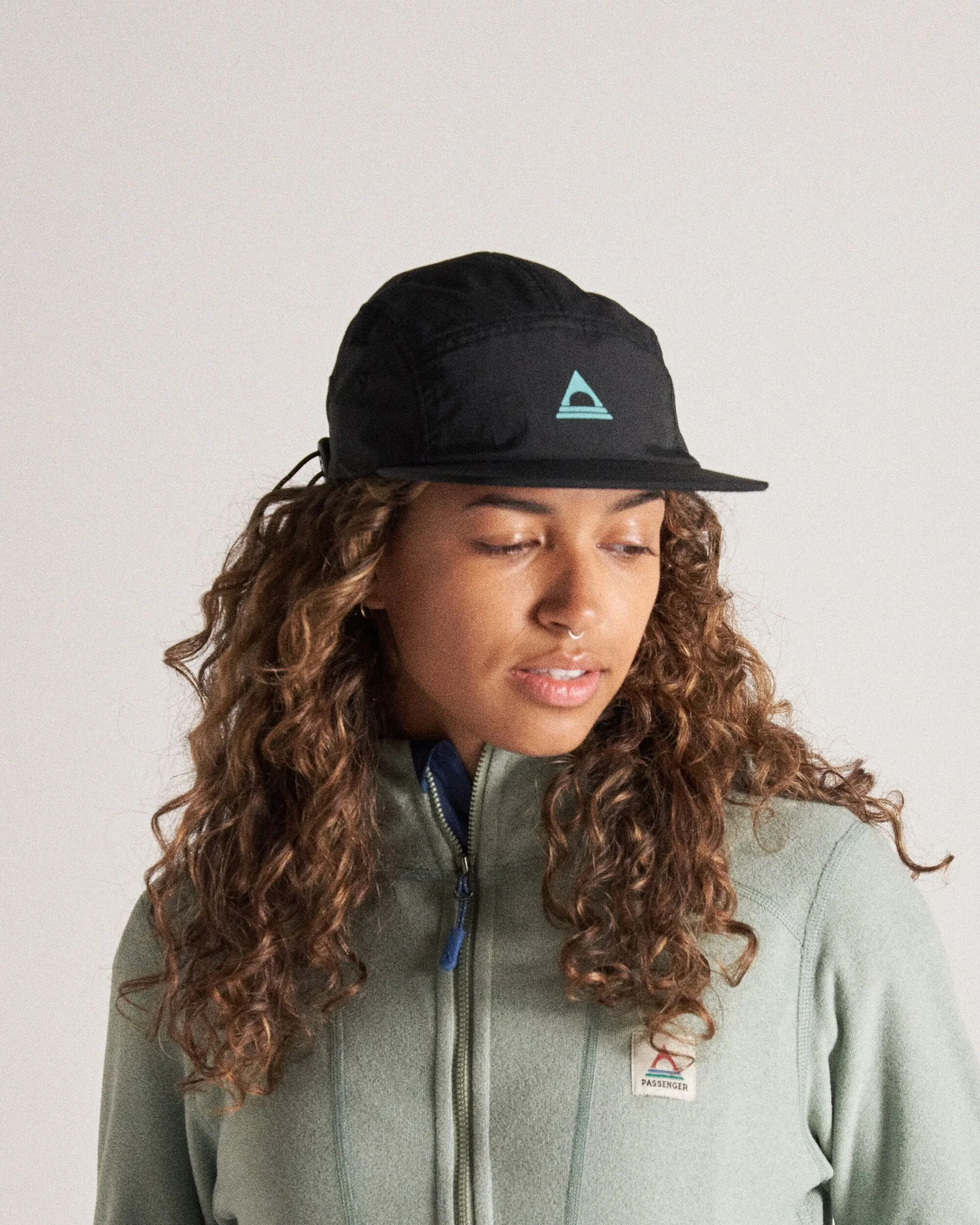 Emerge 5 Panel Trail Cap - Black - Image 5
