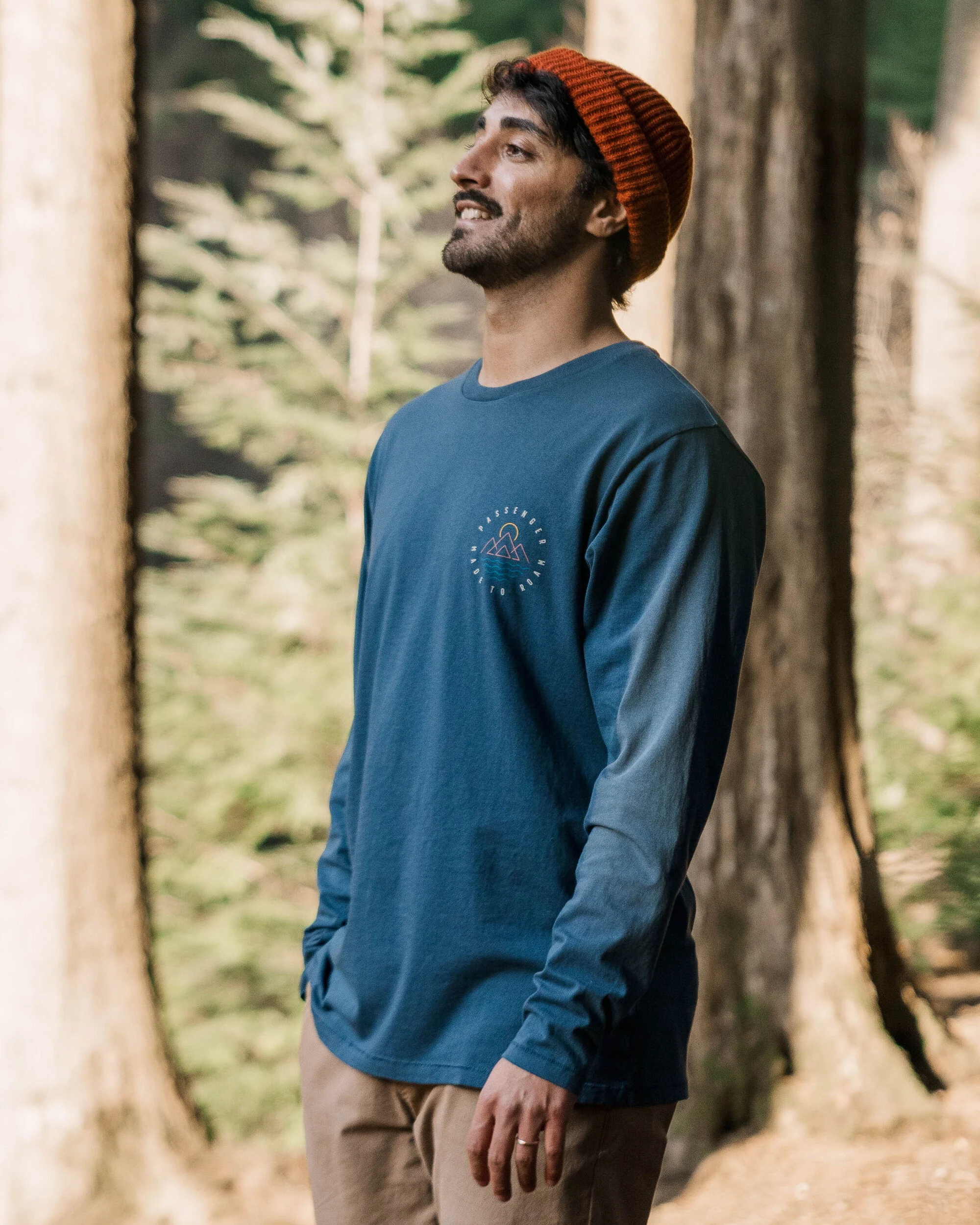 Escapism LS T-Shirt - Dark Denim - Image 5