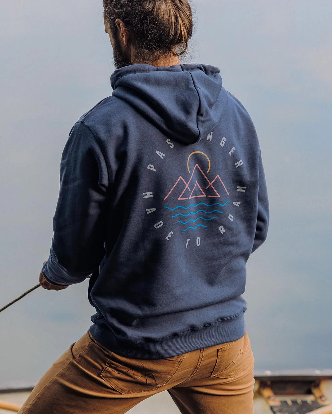 Escapism Regular Fit Hoodie - Dark Denim