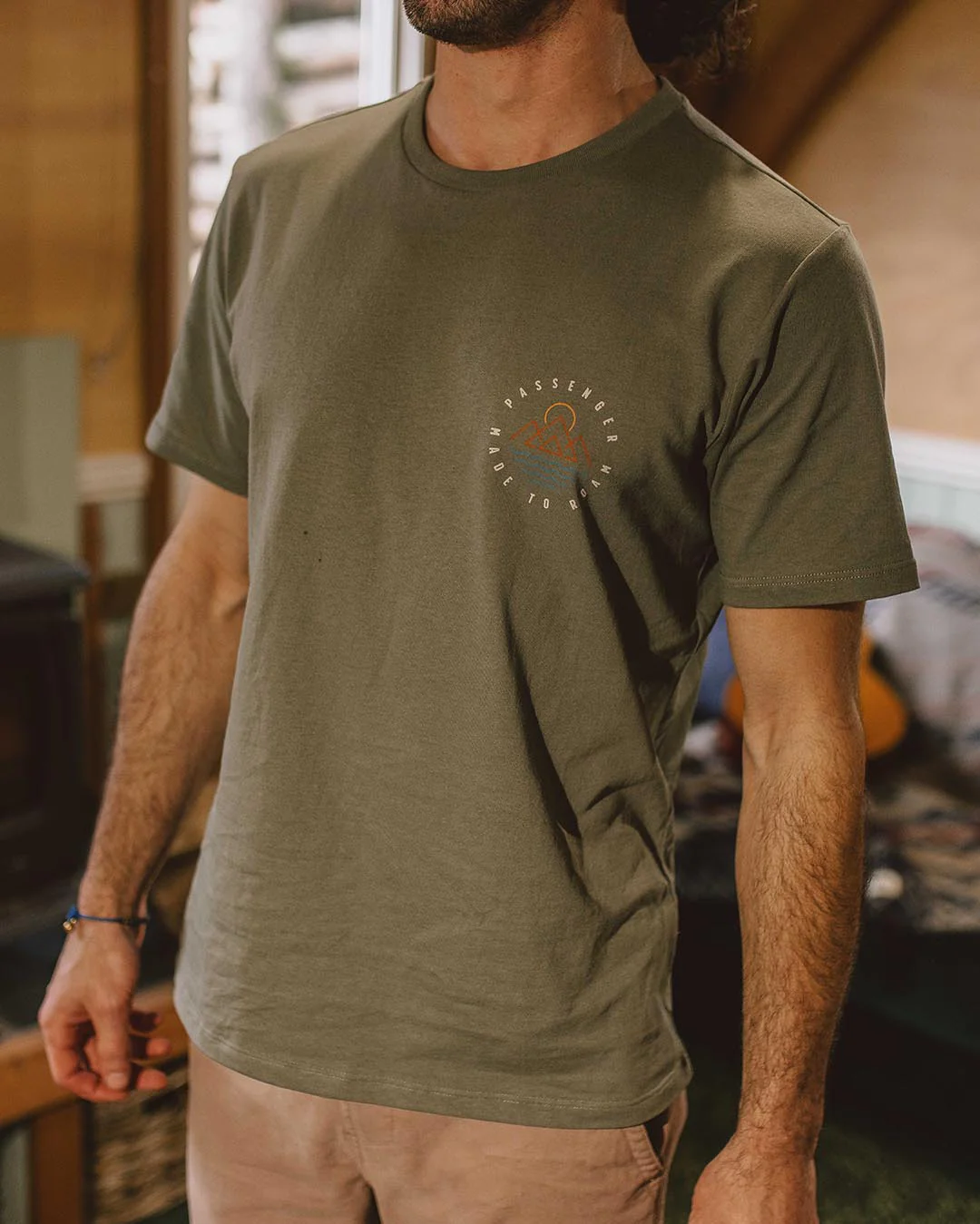 Escapism T-Shirt - Dusty Olive - Image 3
