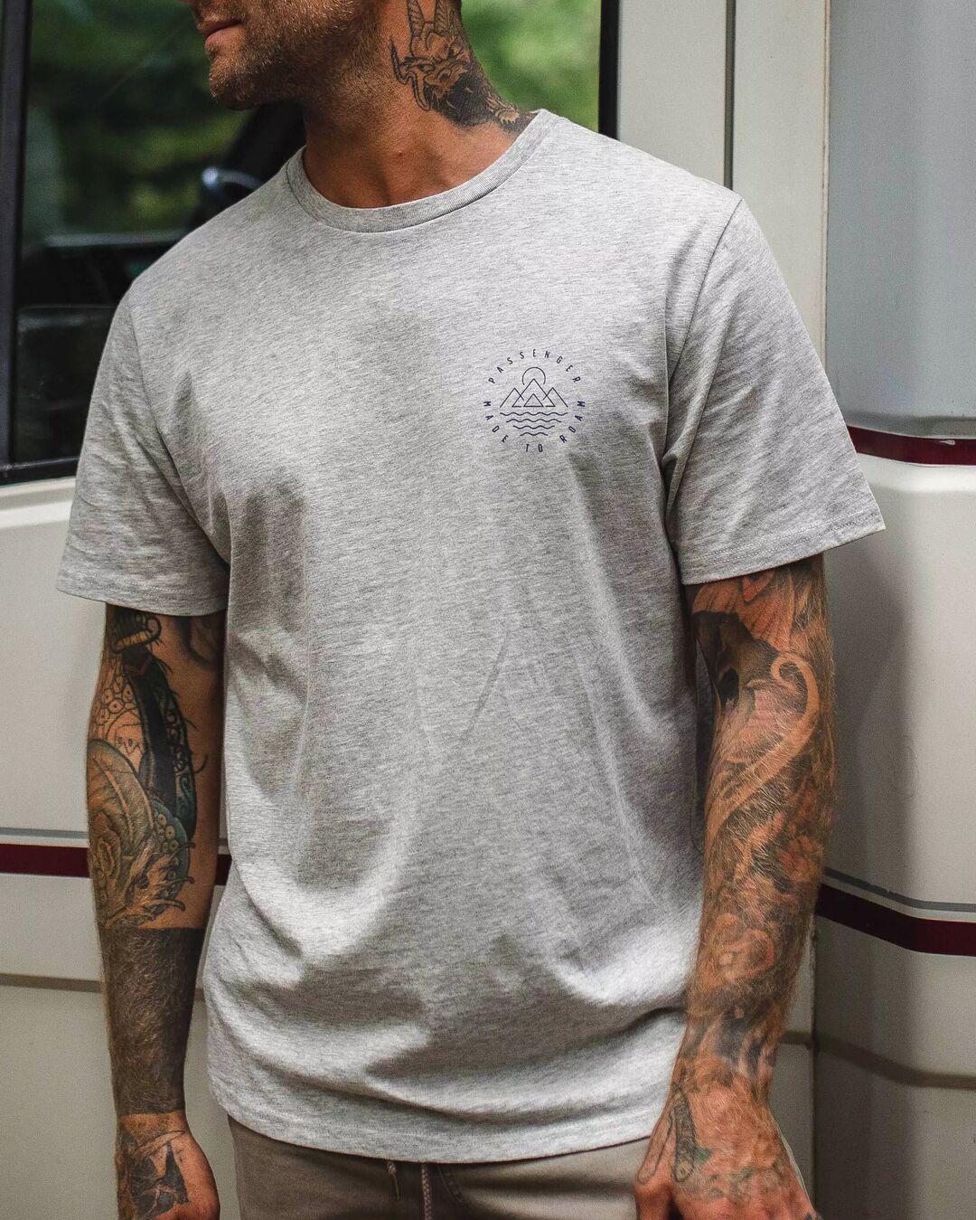 Escapism T-Shirt - Grey Marl - Image 3