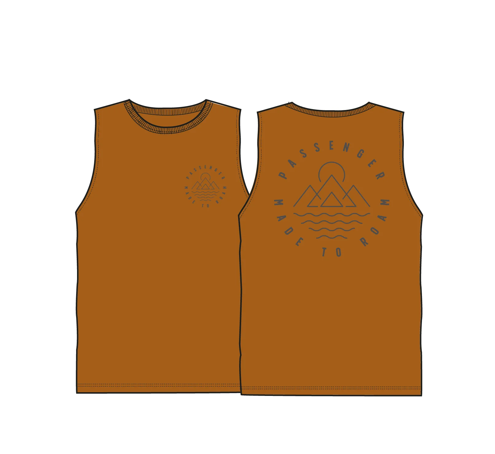 Escapism Vest - Retro Orange - Image 6