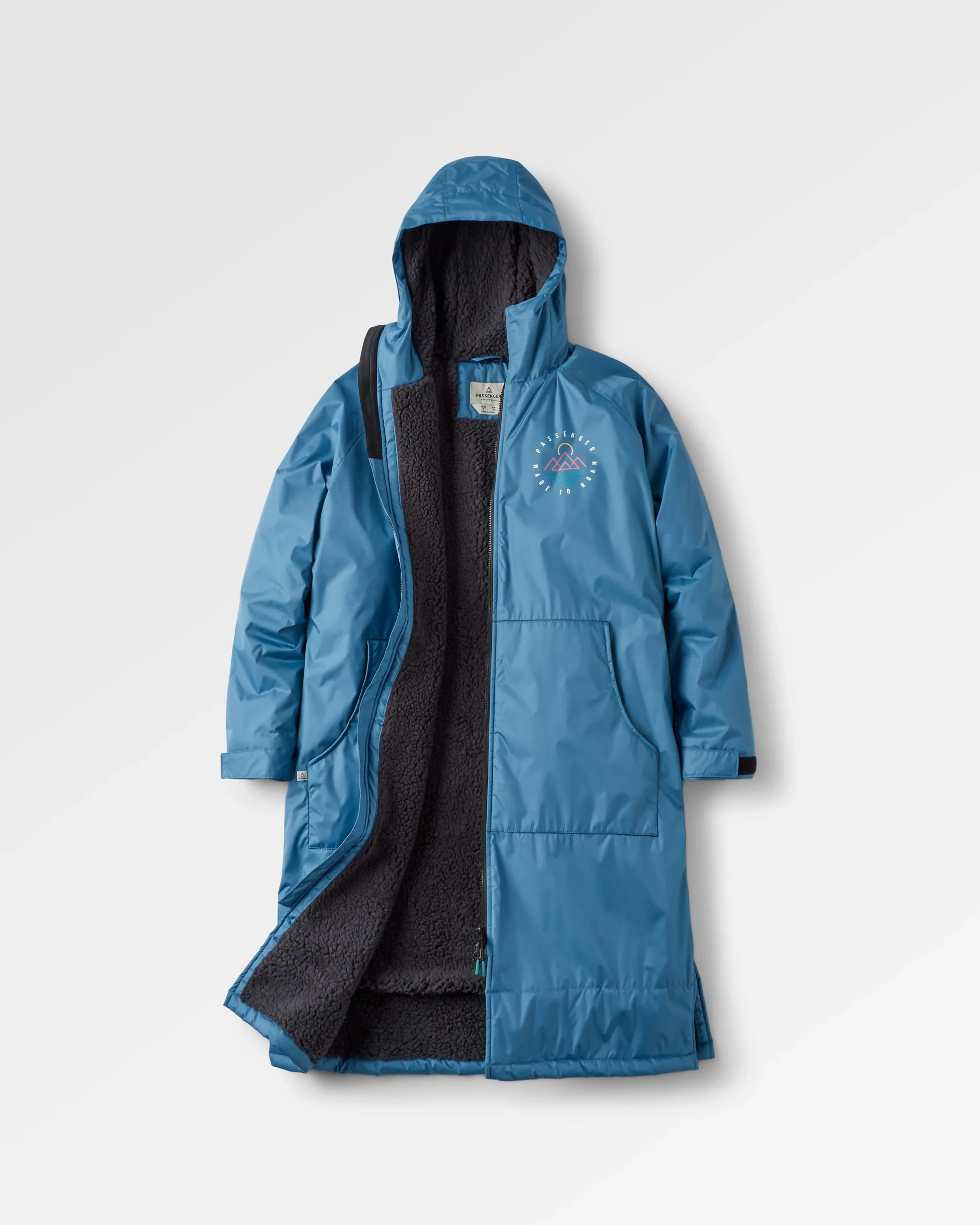 Escapism Sherpa Lined Changing Robe - Moonlight Blue