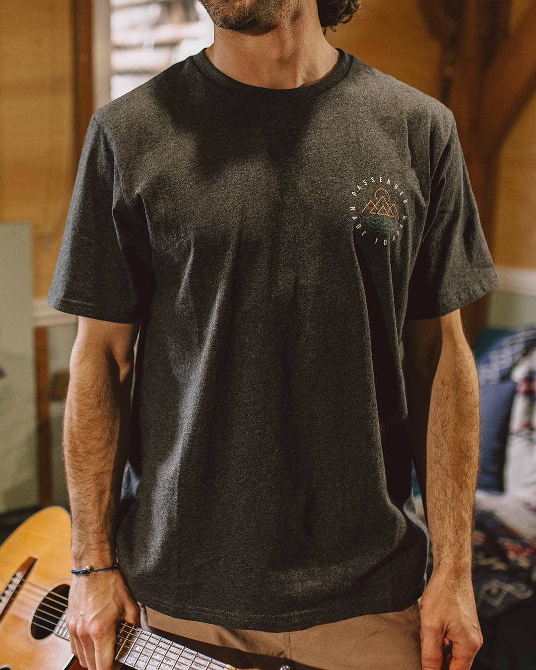 Escapism T-Shirt - Charcoal Marl - Image 2