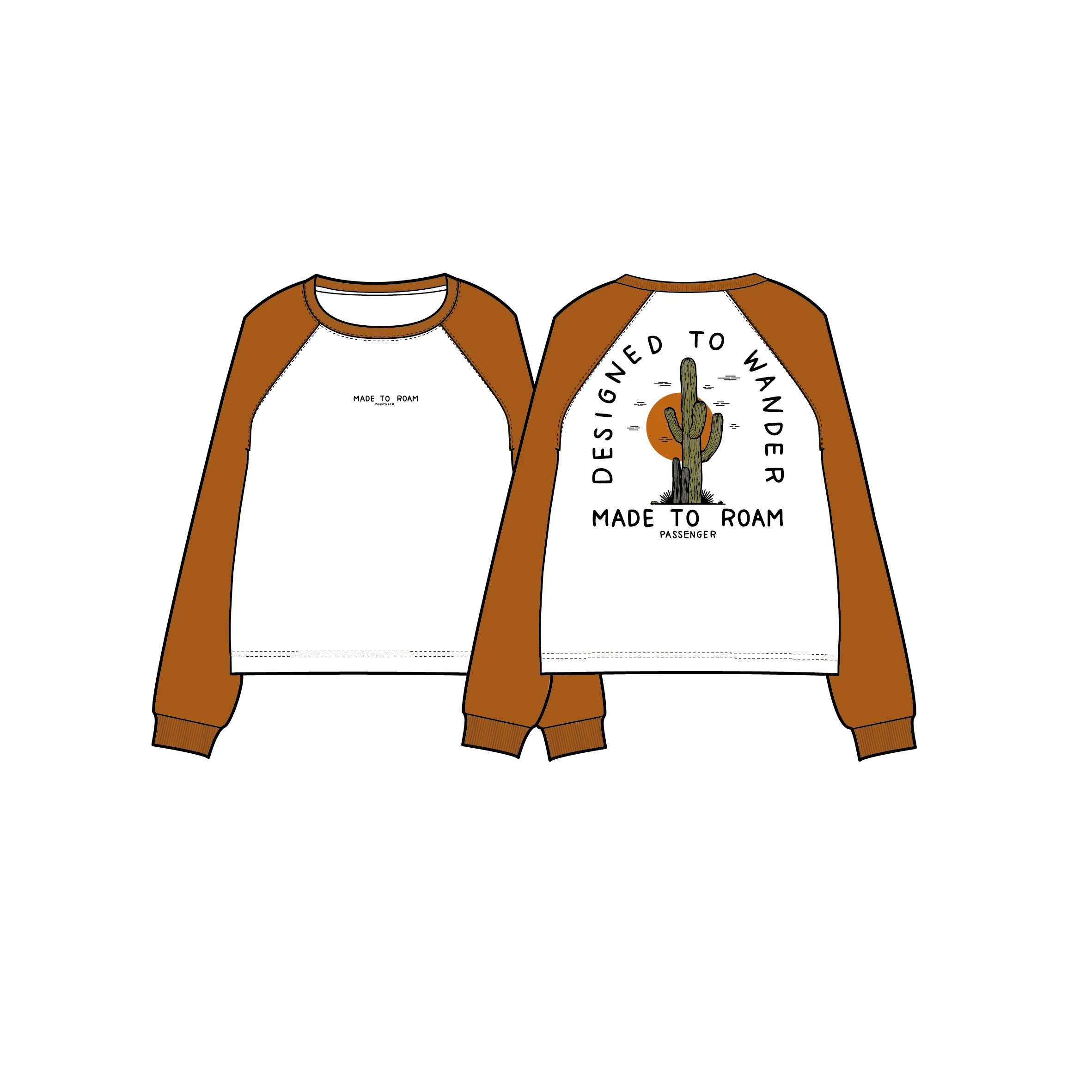 Explore LS Raglan T-Shirt - White - Image 10