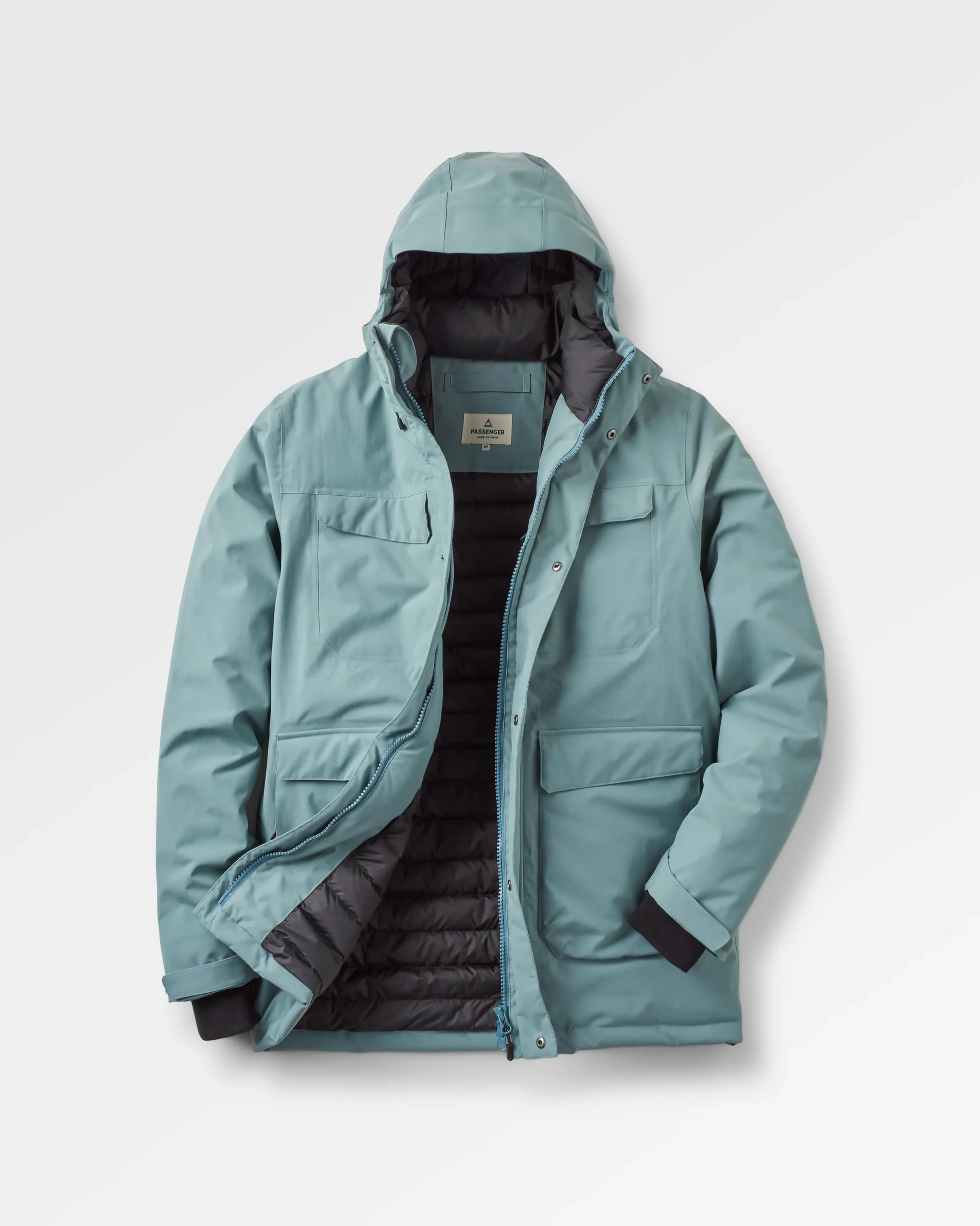 Explorer Waterproof Down Parka - Stormy Sea - Image 2