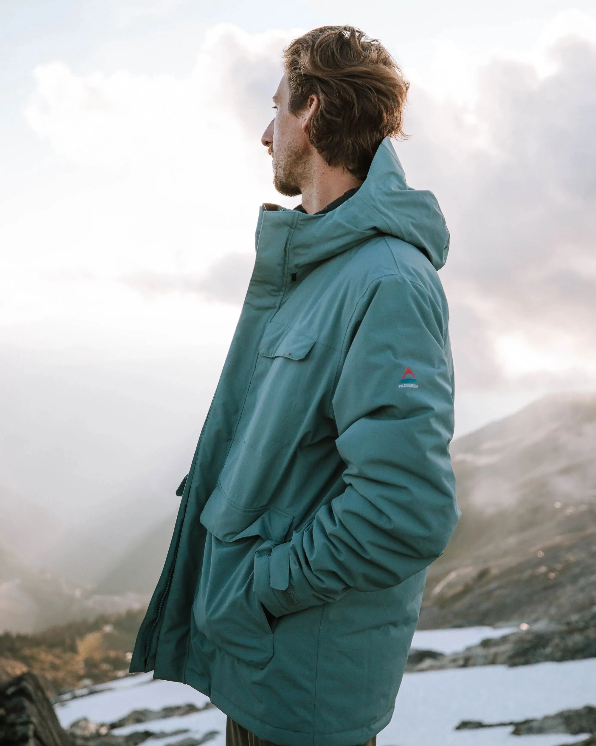 Explorer Waterproof Down Parka - Stormy Sea - Image 4
