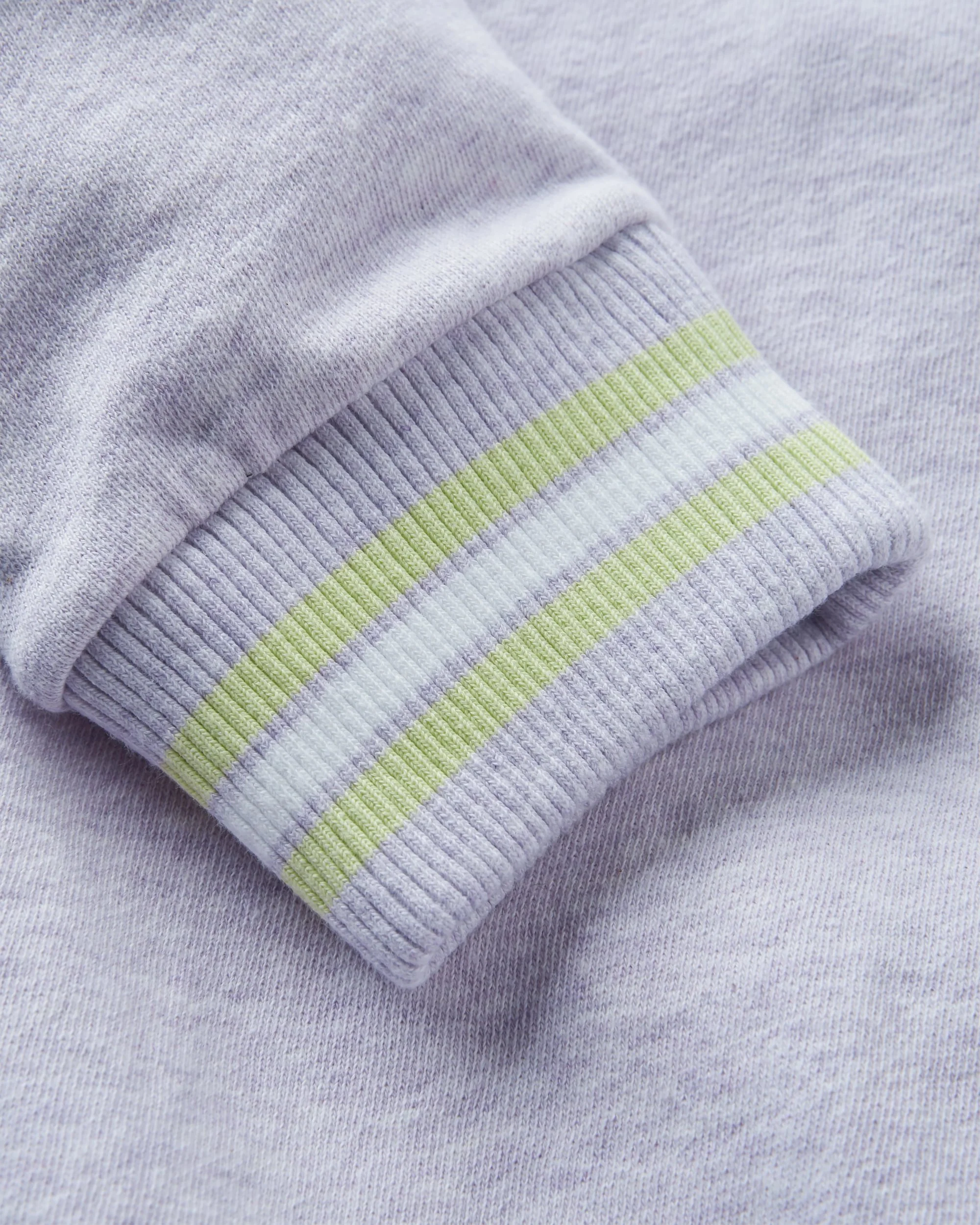 Fade Organic Cotton Sweatshirt - Lilac Mist Marl - Image 4