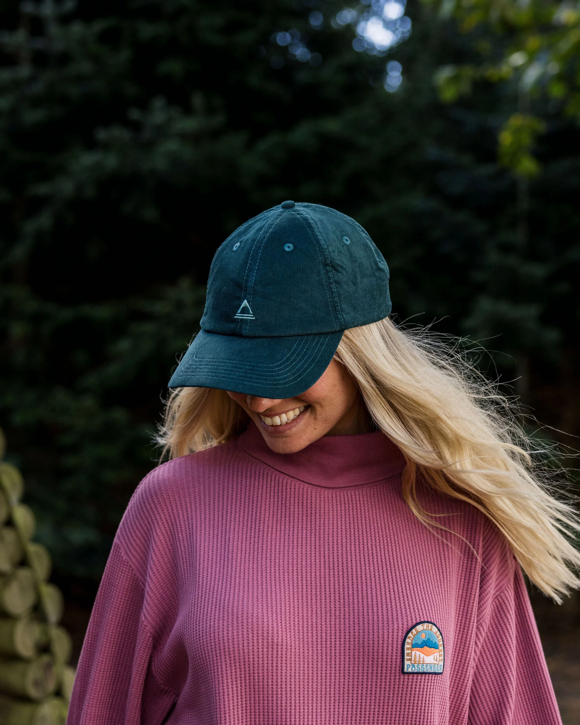 Fade Cord 6 Panel Cap - Deep Ocean
