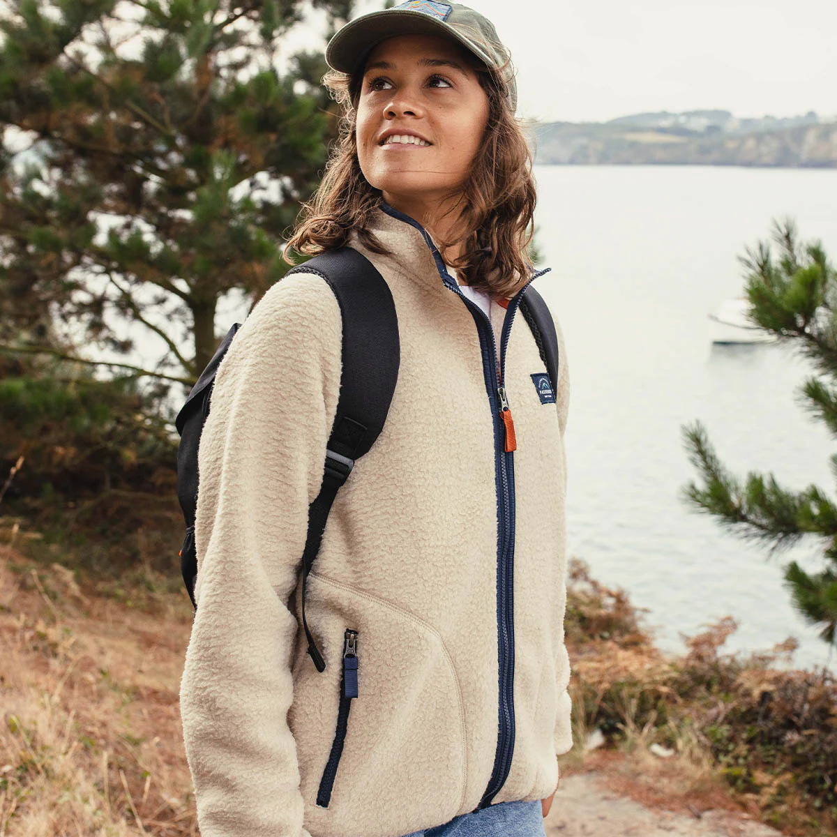 Fairbanks Full Zip Sherpa Fleece - Oatmeal - Image 10