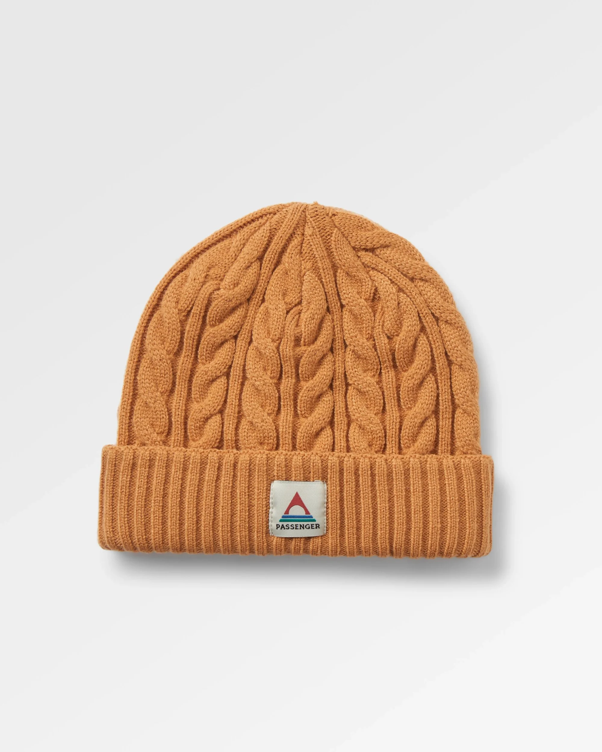 Fireside Cable Knit Beanie - Spruce Yellow
