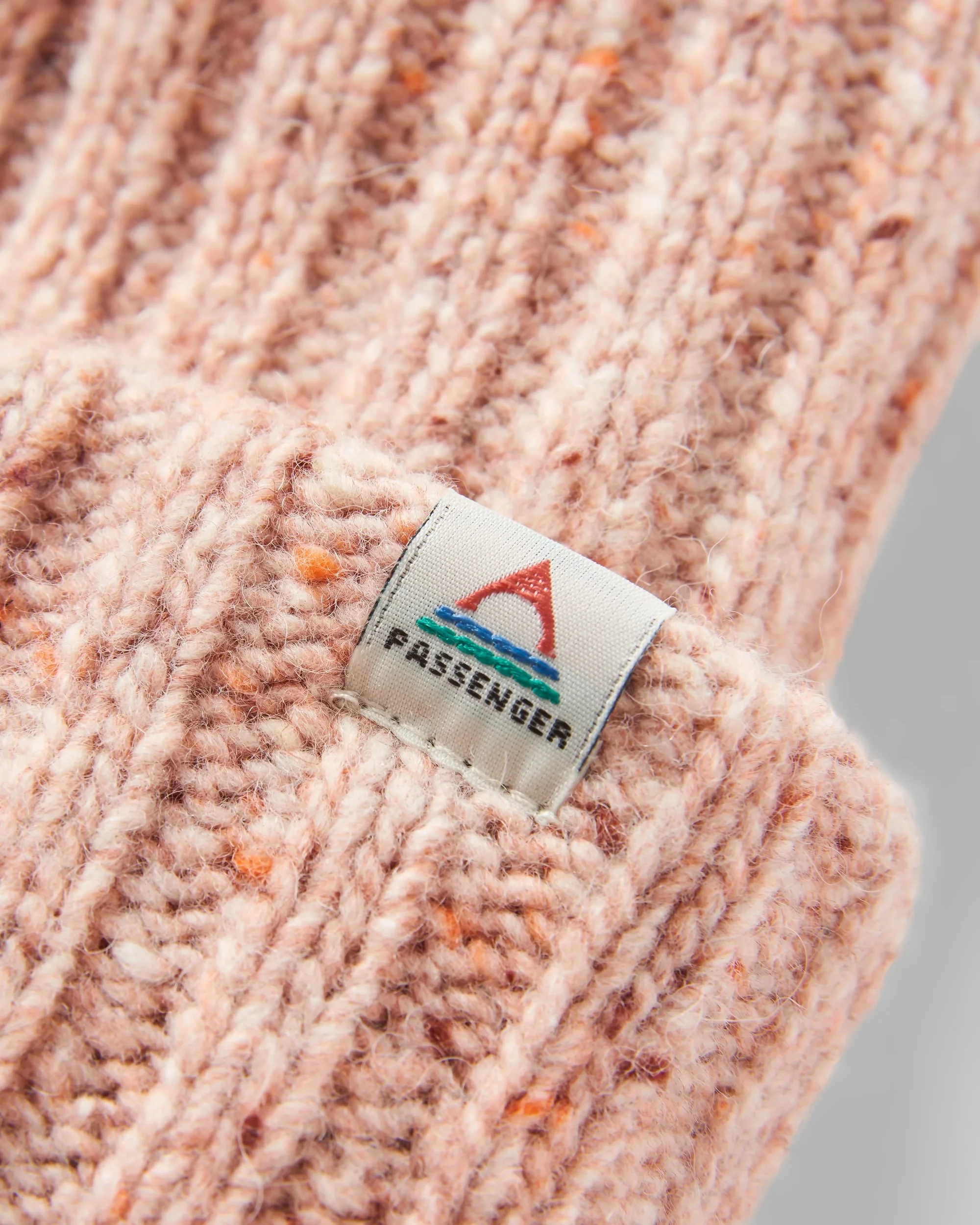 Fisherman Merino Wool Beanie - Blush - Image 4
