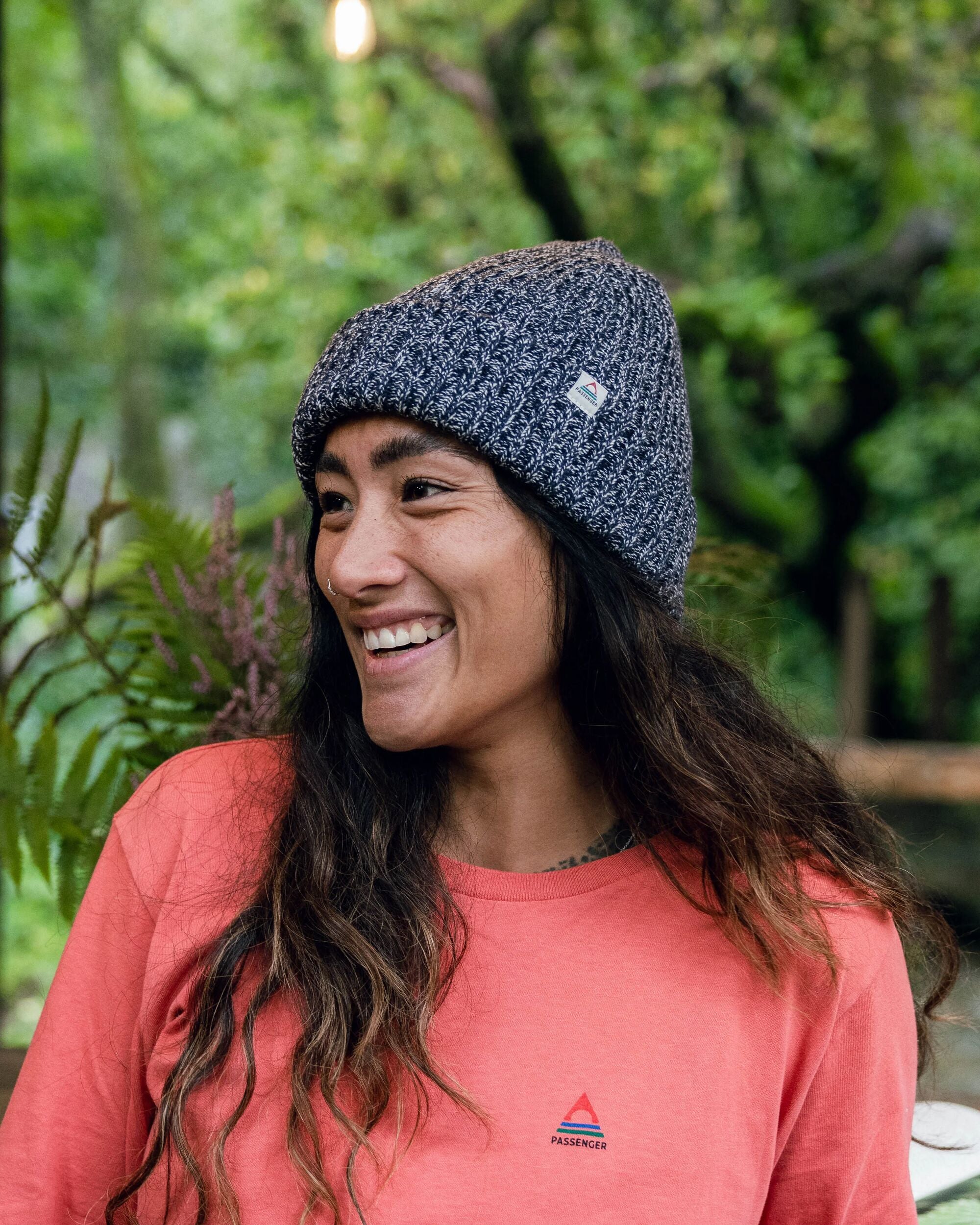 Fisherman Marl Beanie - Rich Navy - Image 3