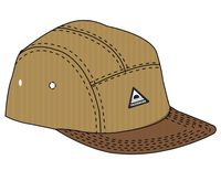 Fixie Cord 5 Panel Cap - Golden Spice - Image 10