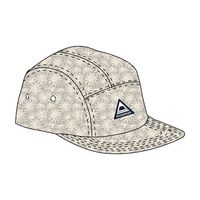 Fixie Cord 5 Panel Cap - Golden Spice/ Seaweed Pebble Grey - Image 8