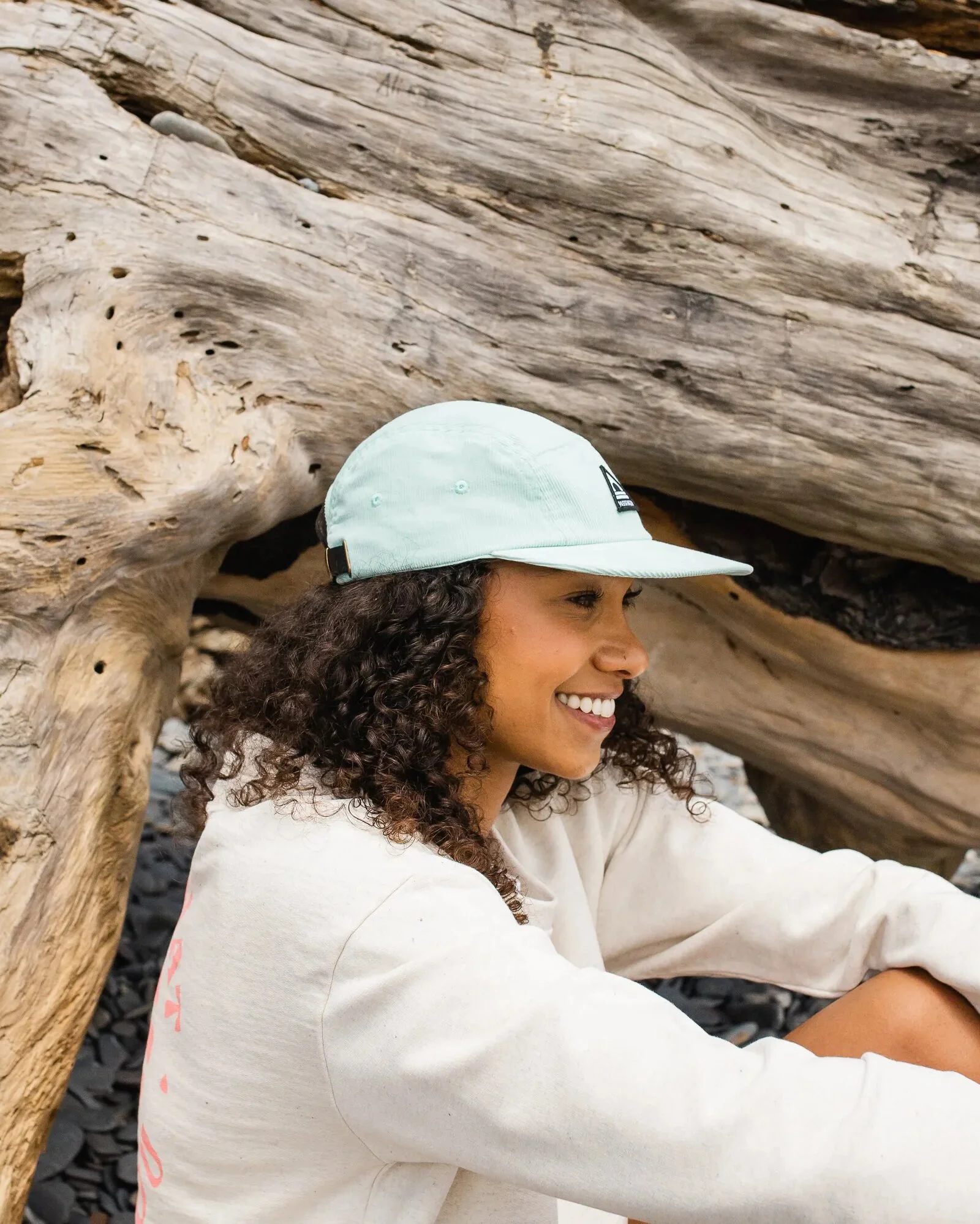 Fixie Cord 5 Panel Cap - Surf Spray - Image 4