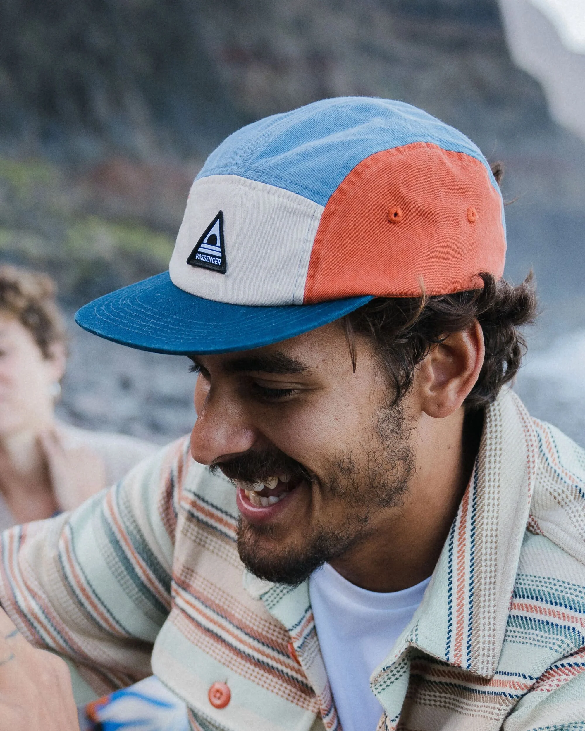 Fixie 5 Panel Cap - Sunrise Orange/ Moonlight Blue Multi - Image 5