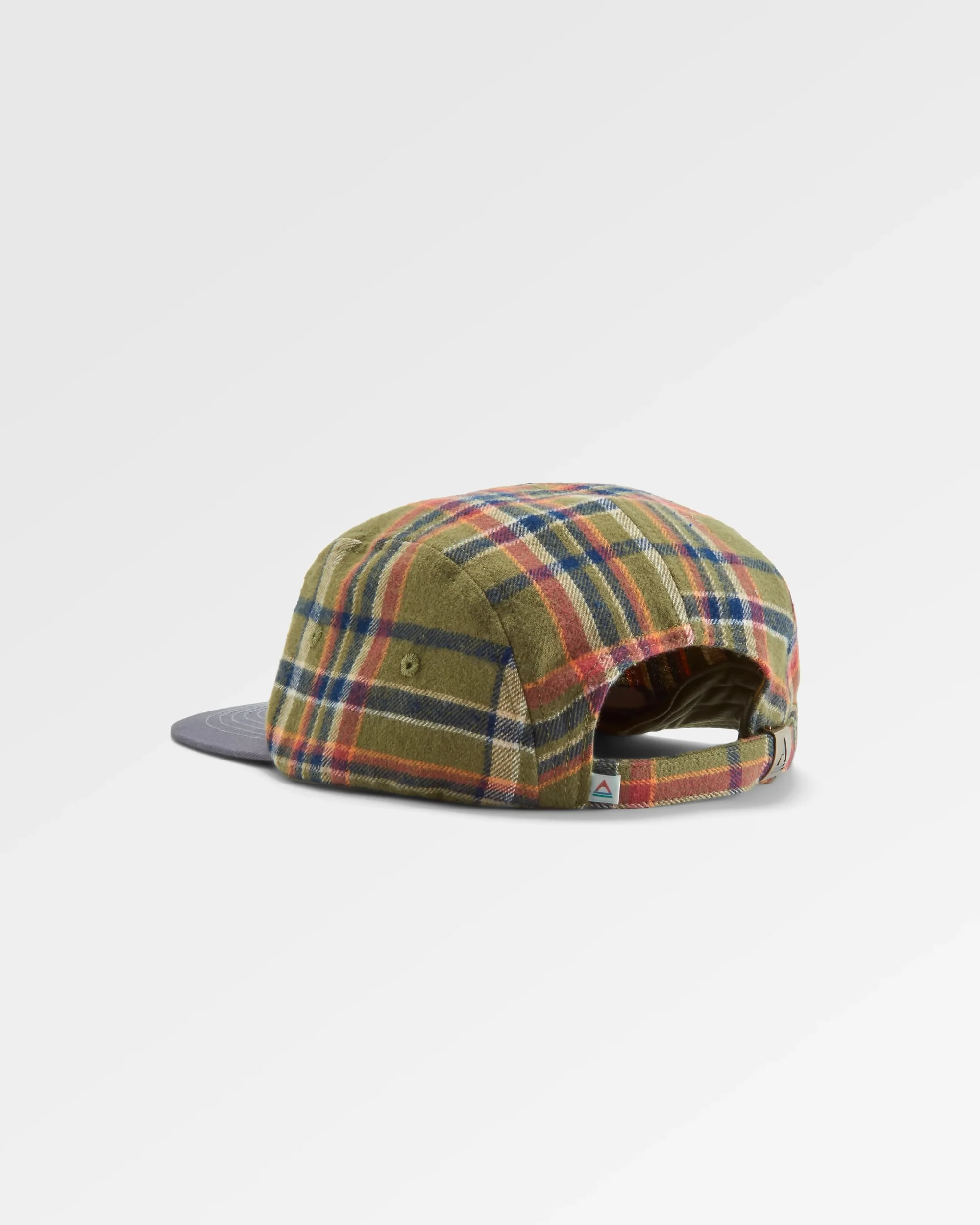 Fixie Flannel 5 Panel Cap - Khaki Check - Image 4