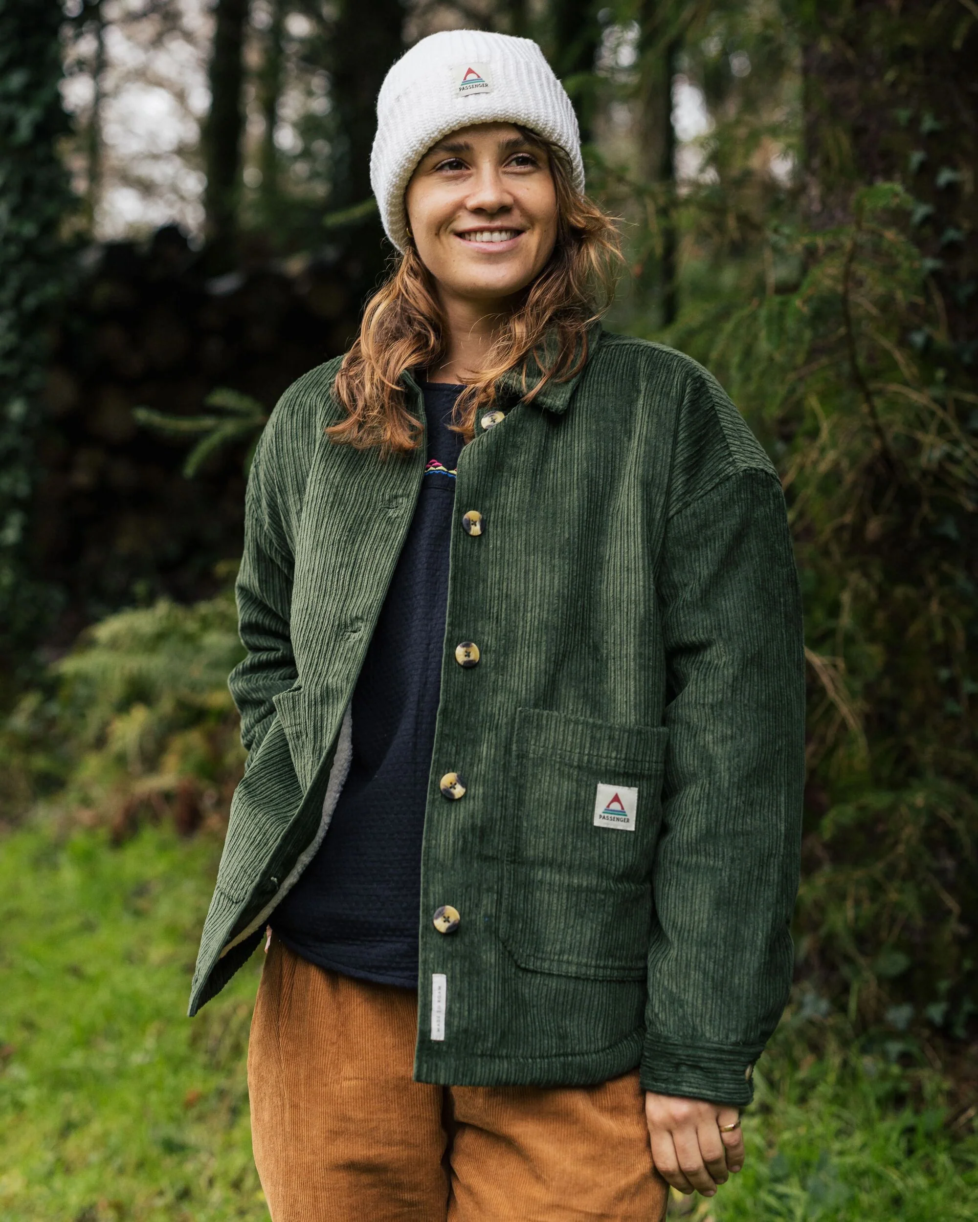 Flint Corduroy Overshirt - Fir Tree - Image 5