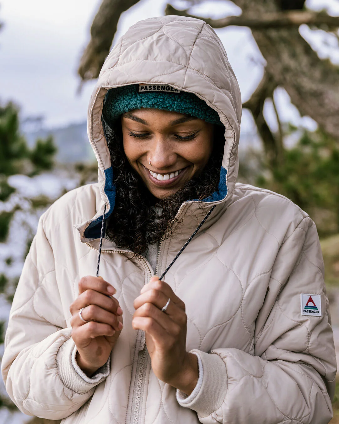 Flora Long Insulated Parka - White Pepper - Image 5