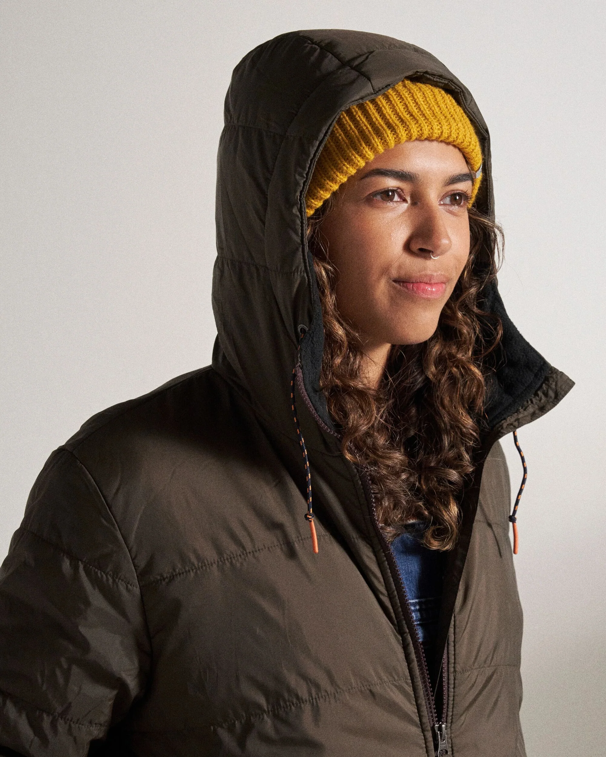 Flora Sherpa Lined Parka - Coffee - Image 5