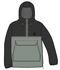 Flow 1/2 Zip Water Resistant Jacket - True Black/Pistachio - Image 14