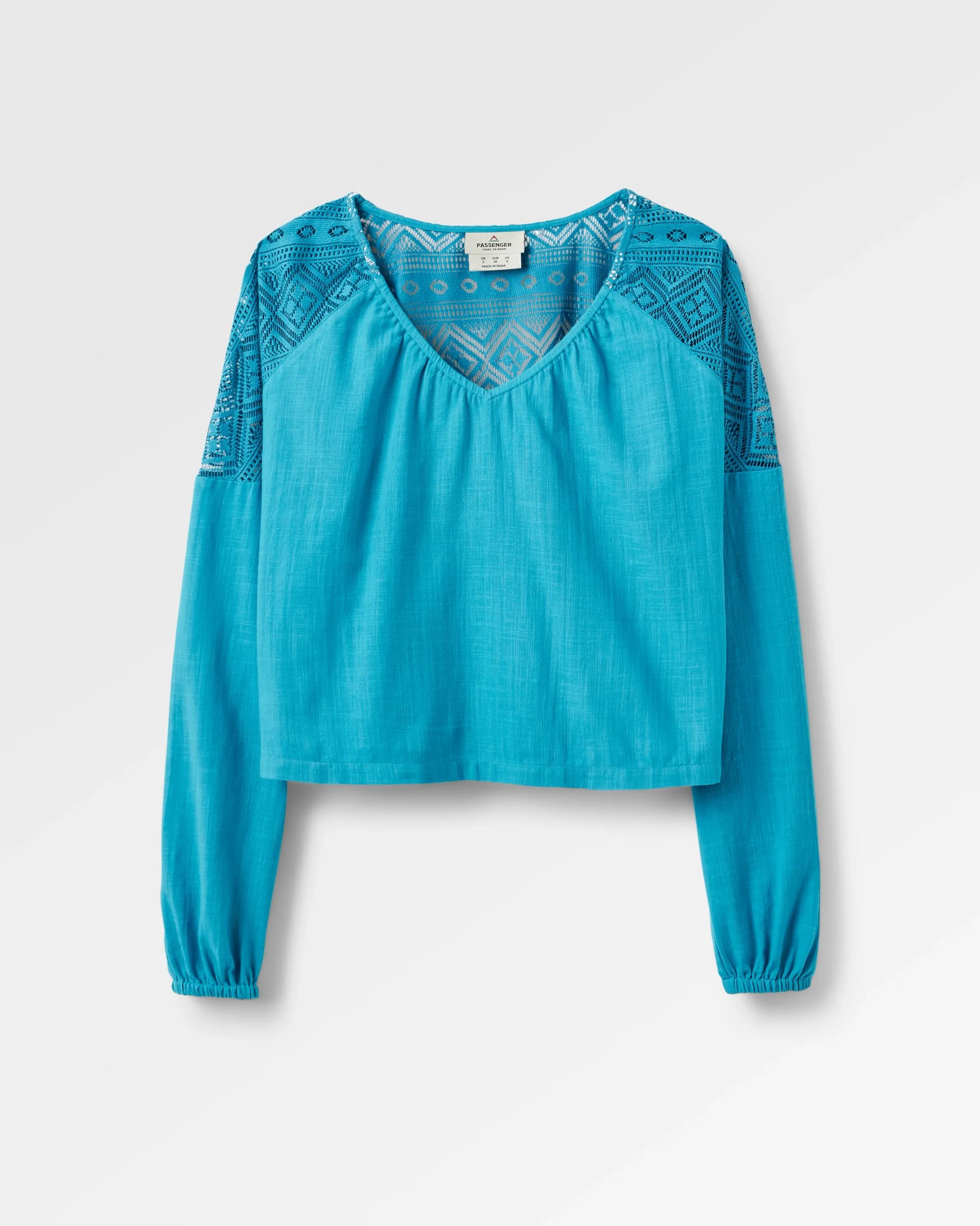 Flurry LS Woven Top - Bluejay