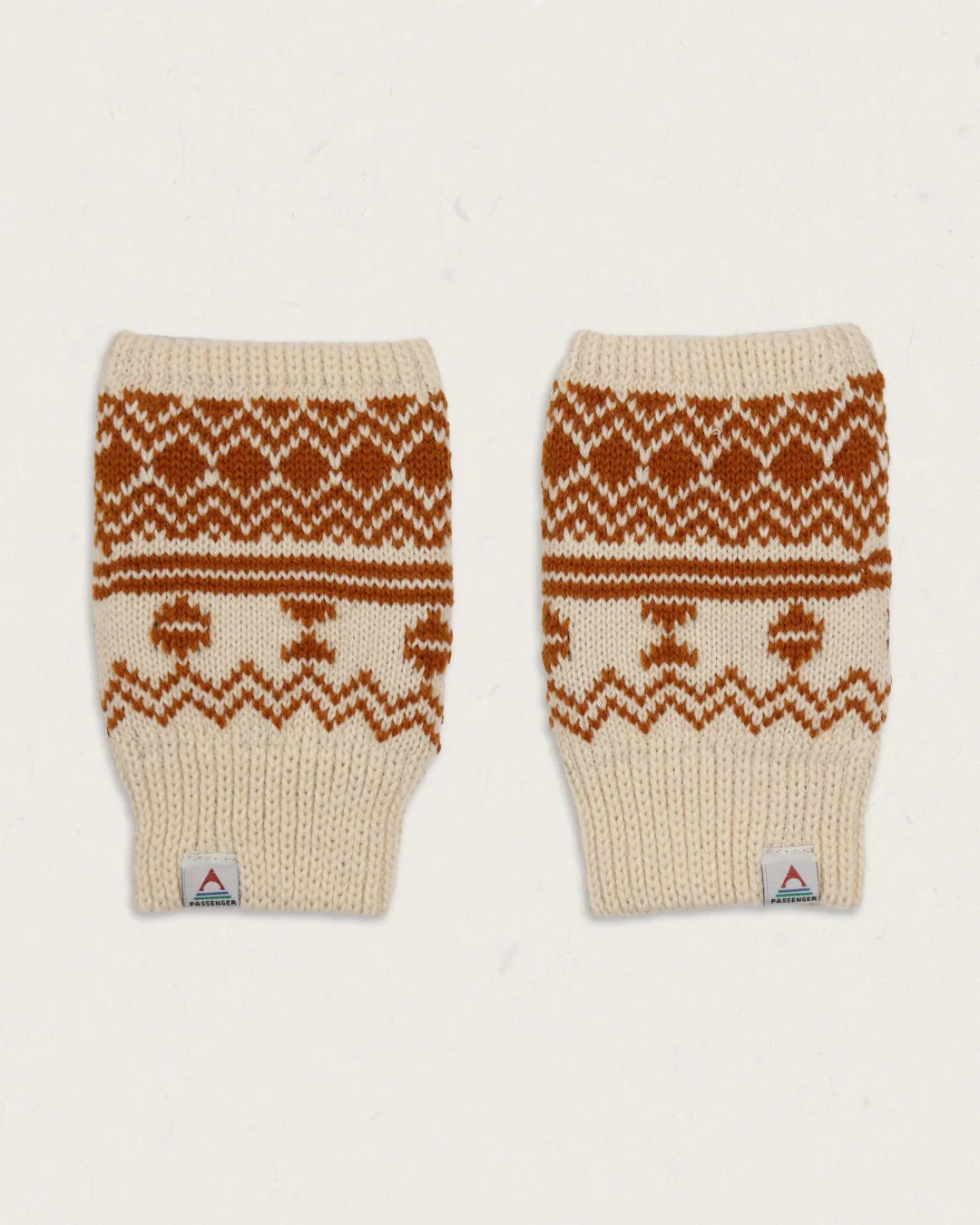 Flurry Fleece Lined Fingerless Mittens - Glazed Ginger