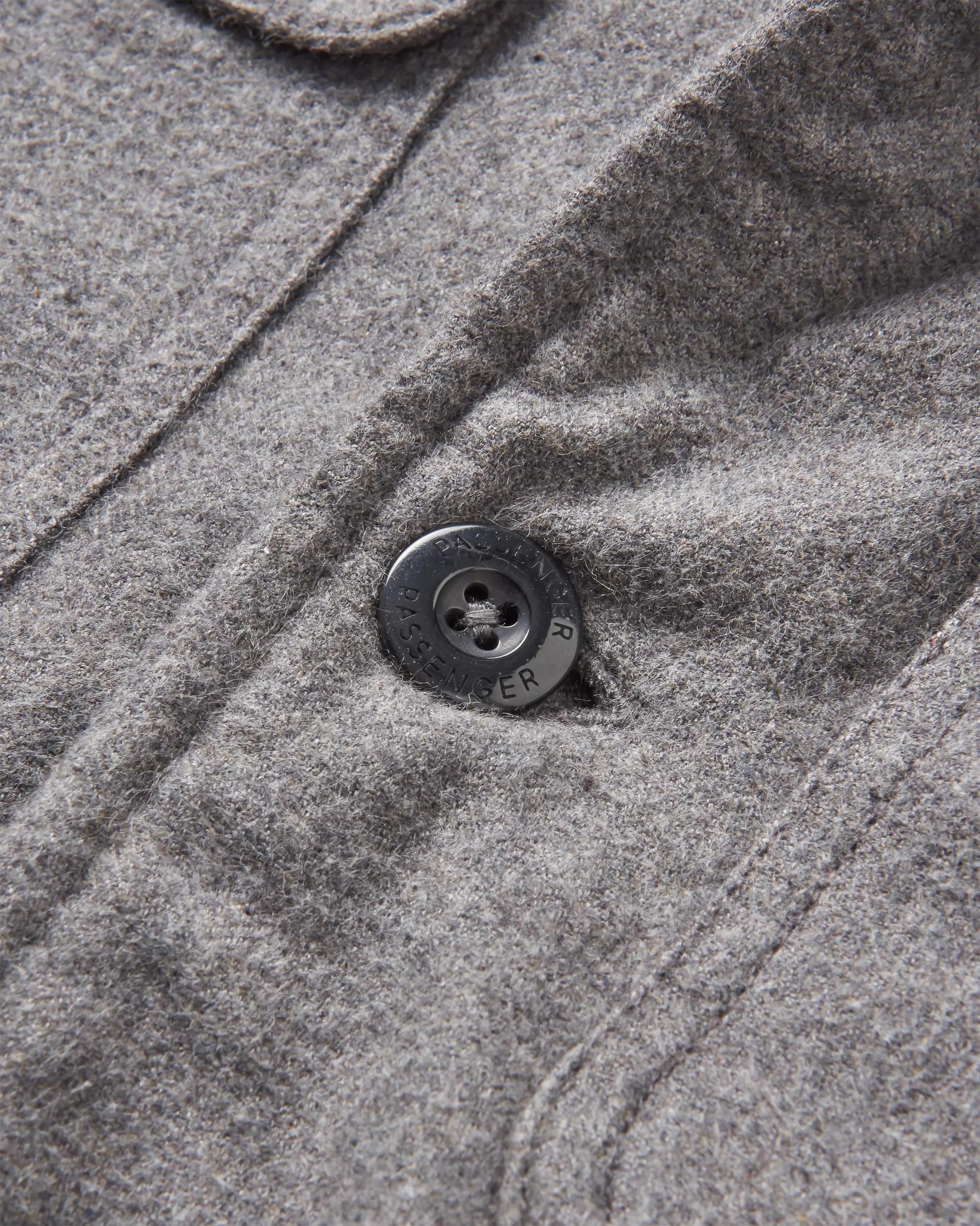 Freestyle Sherpa-Lined Overshirt - Grey Marl - Image 13