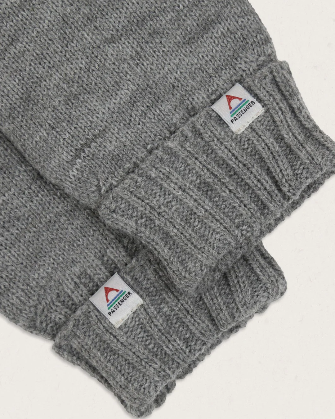 Gale Acrylic Knitted Gloves - Flecked Grey Marl - Image 2