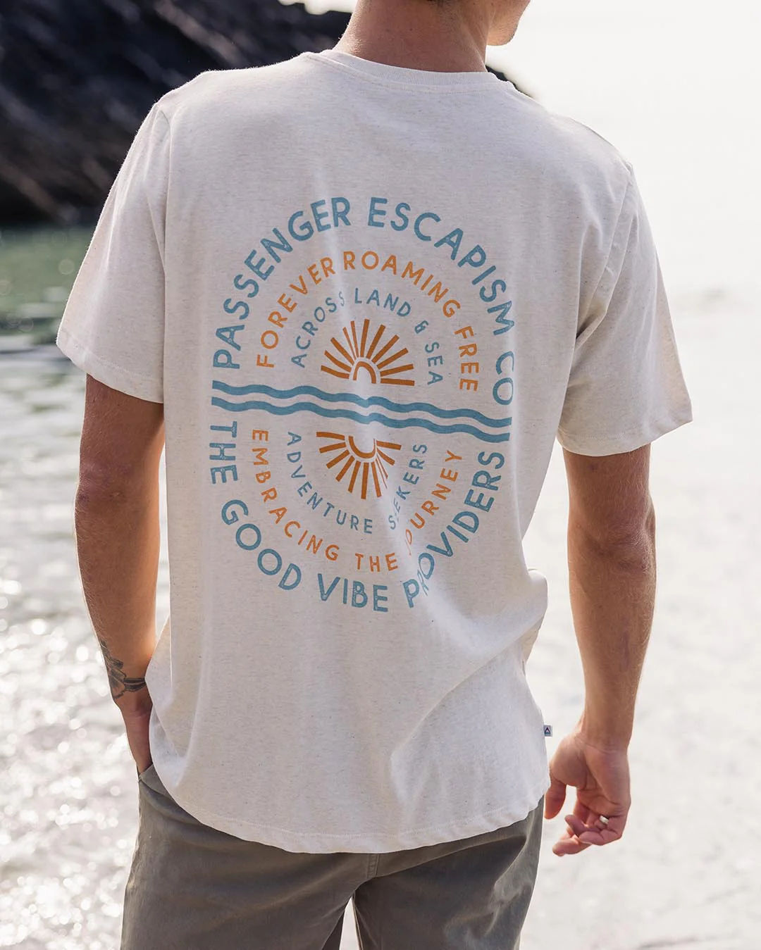 Good Vibes T-Shirt - Milky Marl