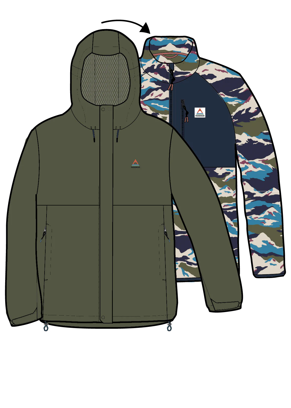 Graniteridge Waterproof 3 in 1 Jacket - Khaki - Image 20
