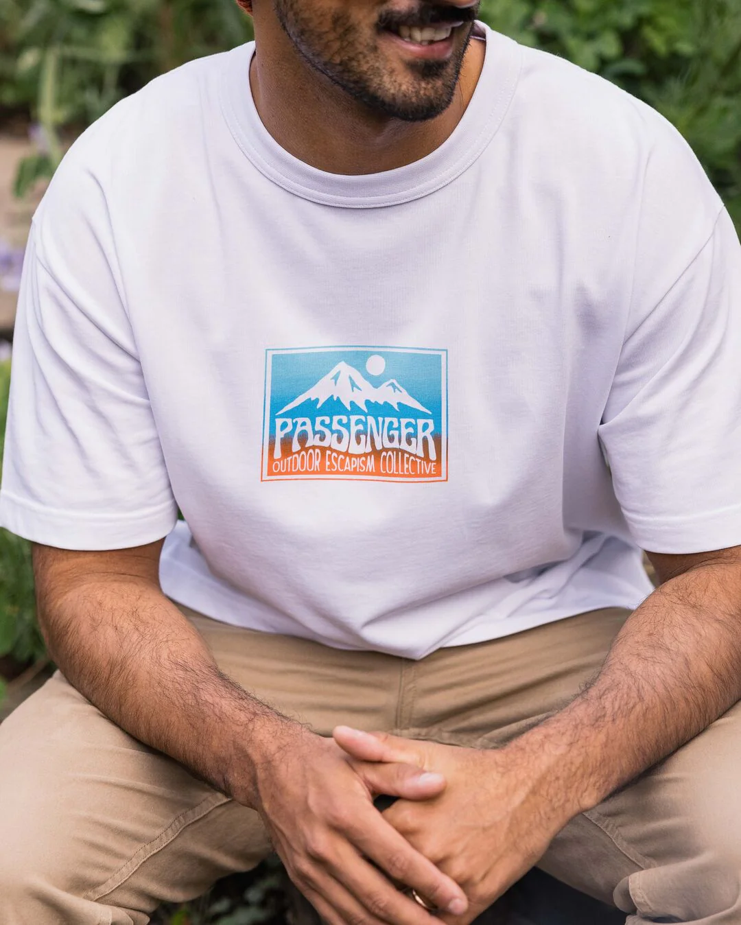 Grounded Organic Relaxed Fit T-Shirt - White - Image 4