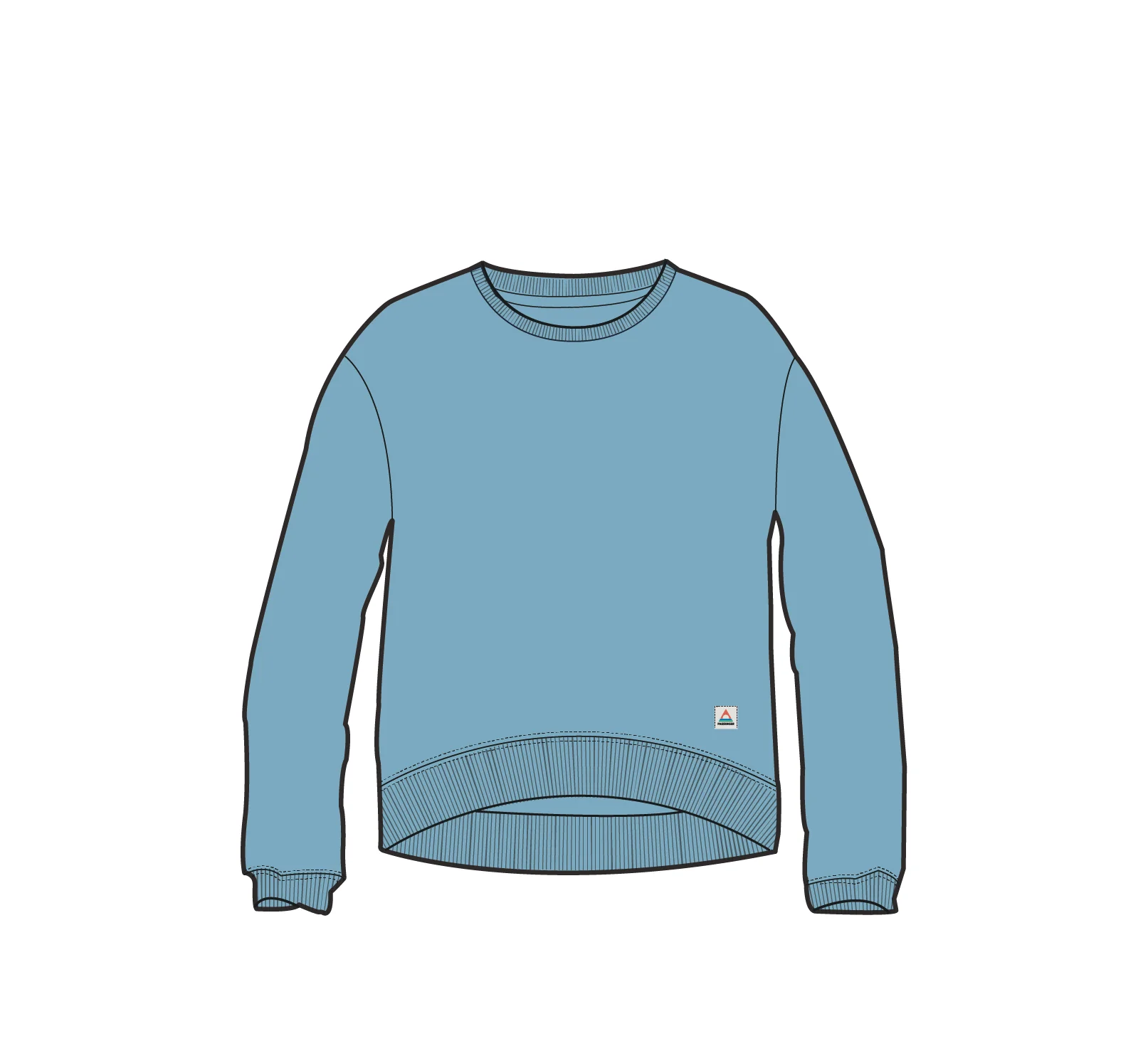 Heritage Women's Sweatshirt - Retro Blue - Image 6