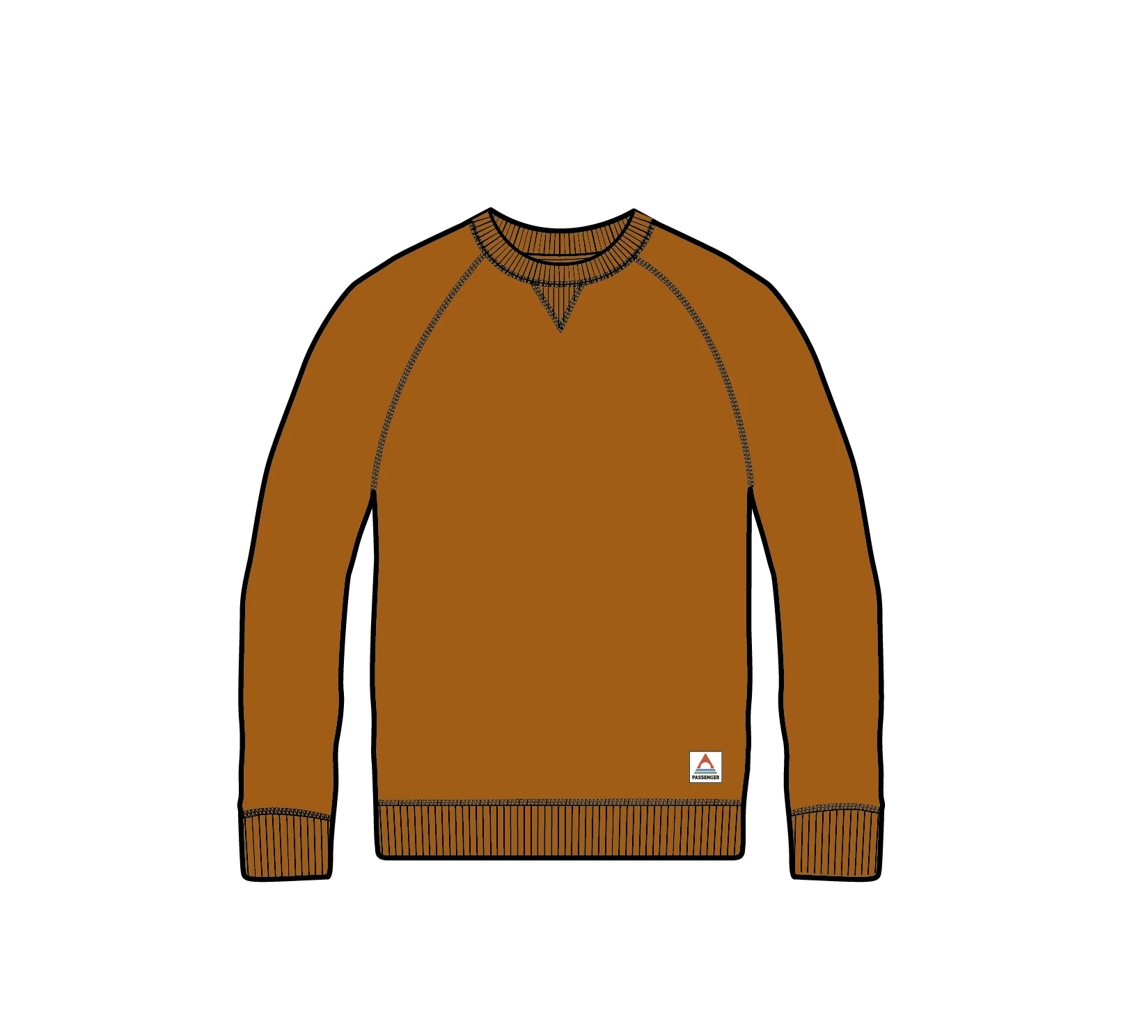Heritage Men's Sweatshirt - Retro Orange - Image 6