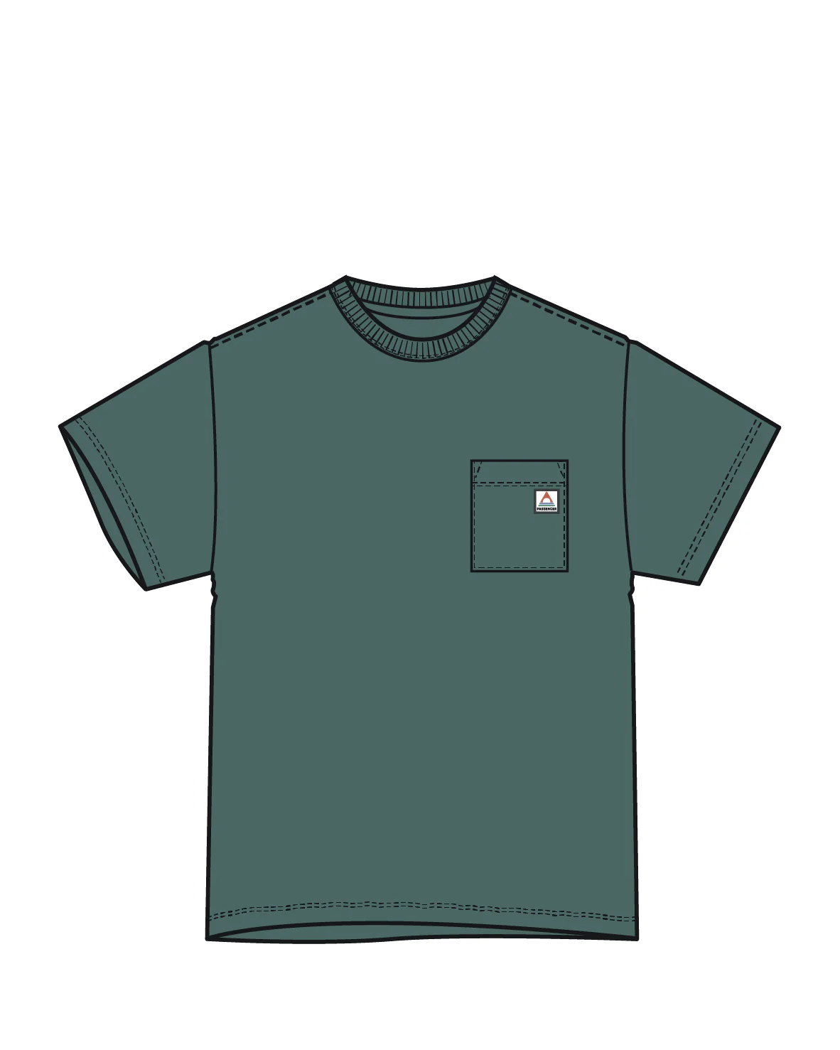 Heritage Organic Relaxed Fit T-Shirt - Deep Ocean Marl - Image 6