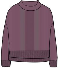 Hideout Oversized Knitted Jumper - Rhubarb - Image 10
